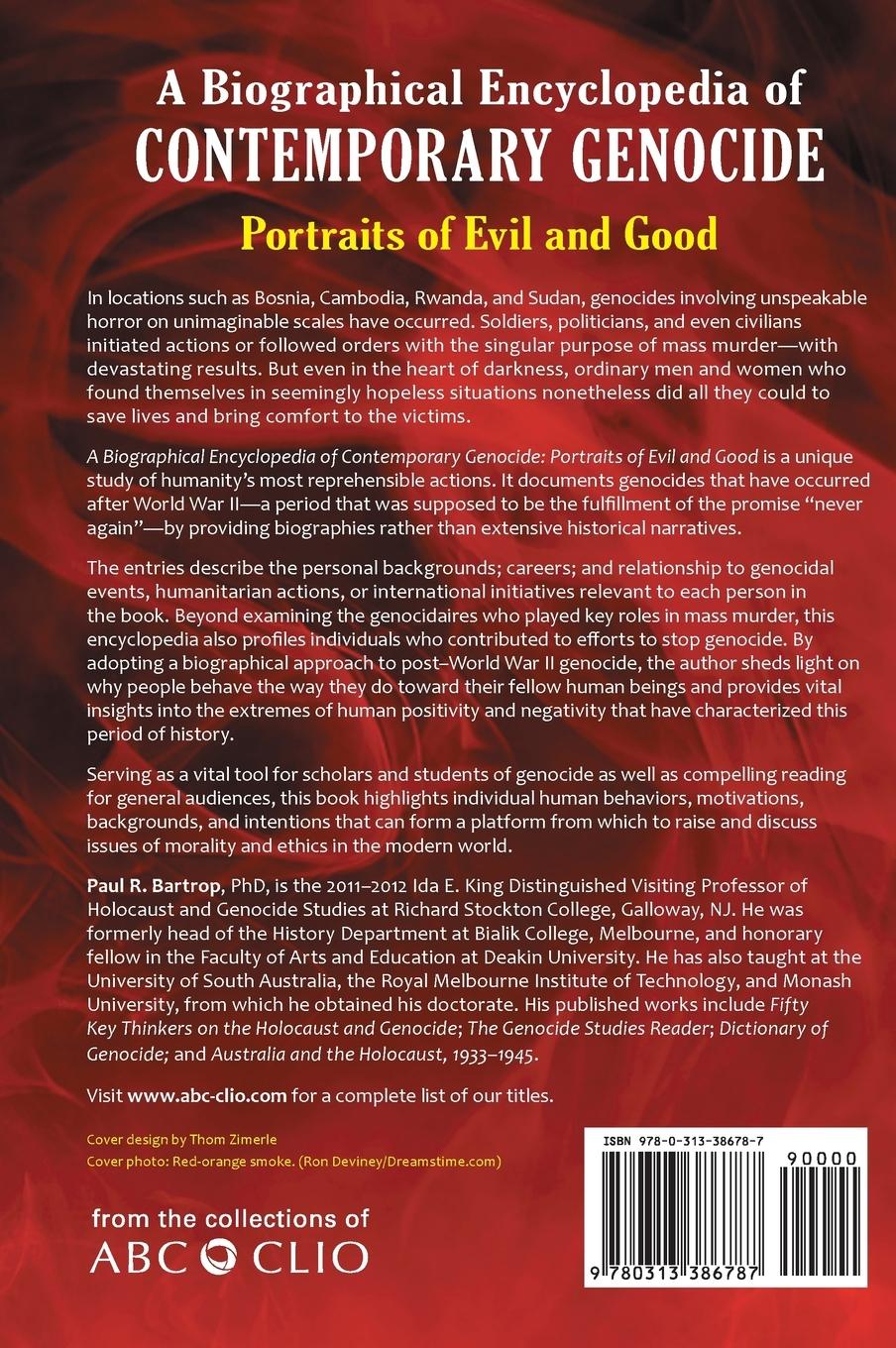 Rückseitencover A Biographical Encyclopedia of Contemporary Genocide