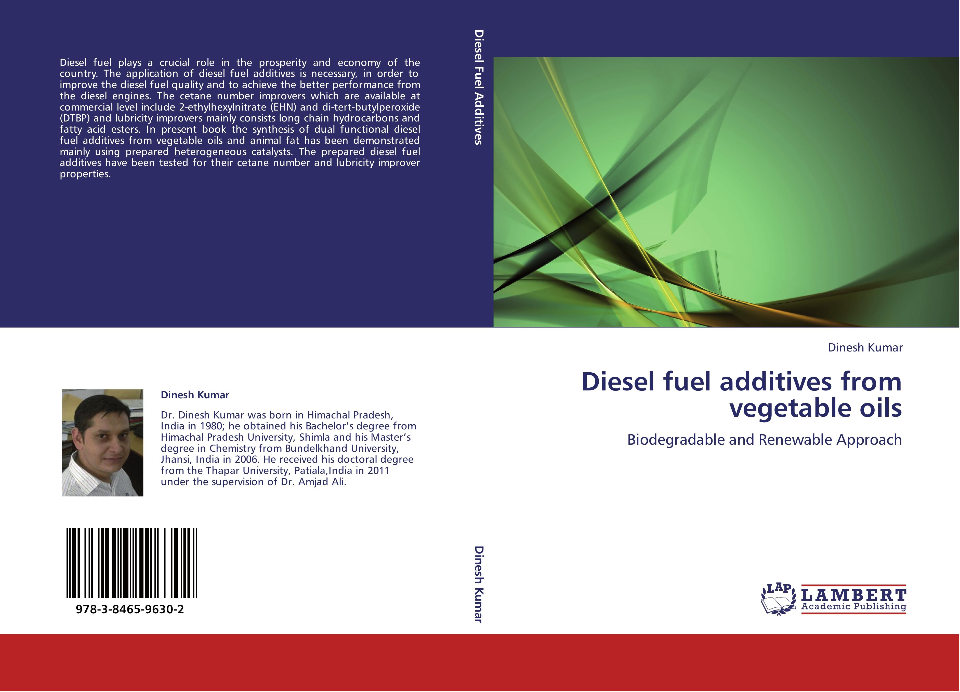 Vorderes Coverbild Diesel fuel additives from vegetable oils