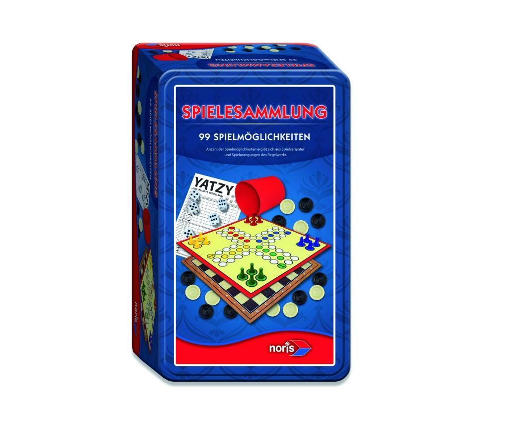 Beispielinhalt (Bild) Spielesammlung 99 Spielmöglichkeiten in Metallbox