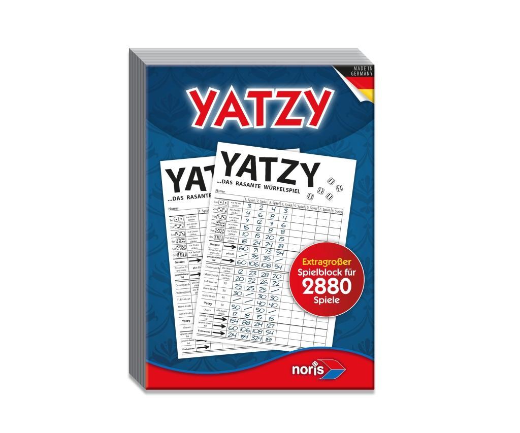 Beispielinhalt (Bild) Knubbel Yatzy - extra großer Spielblock