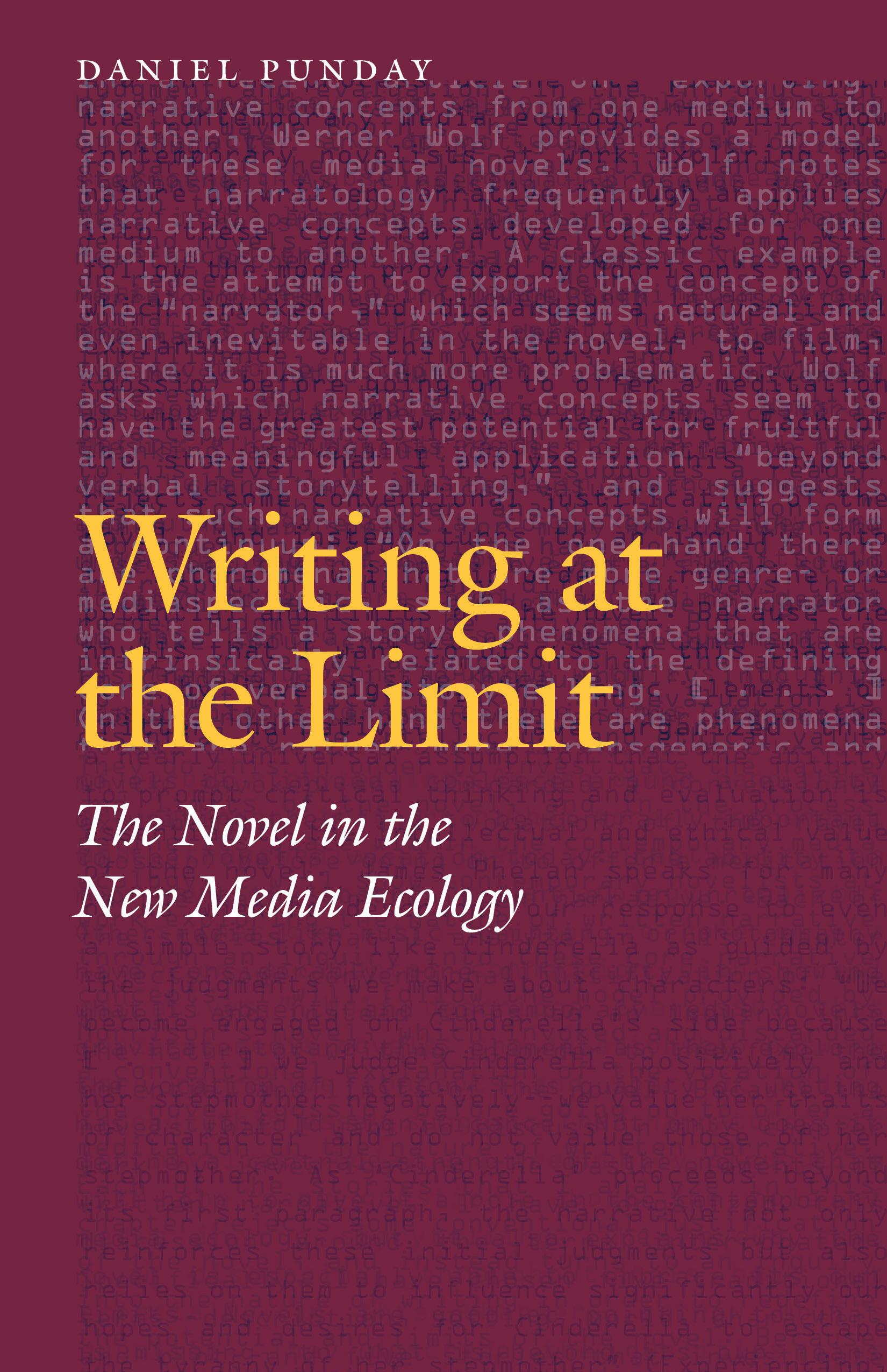 Vorderes Coverbild Writing at the Limit
