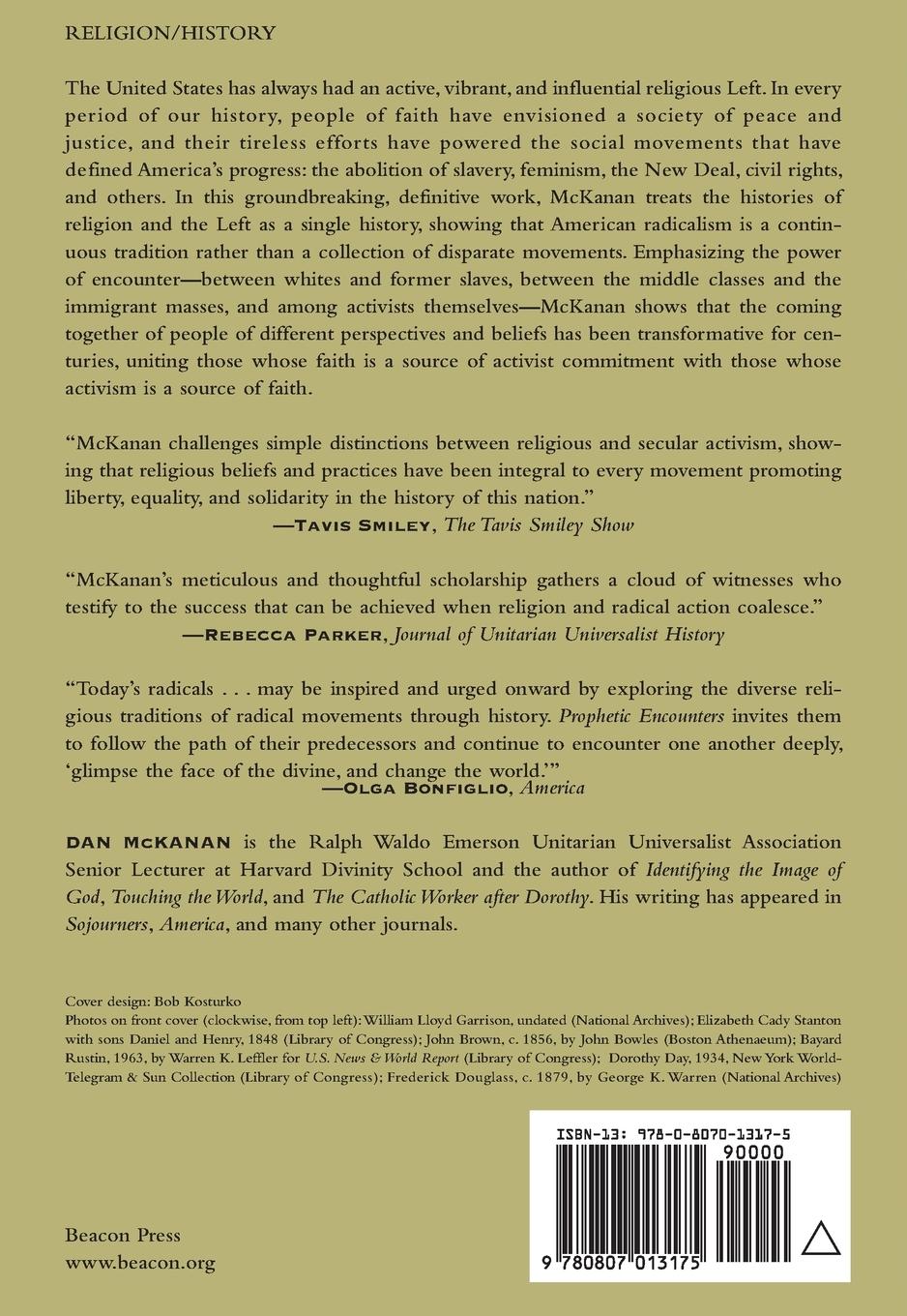 Rückseitencover Prophetic Encounters