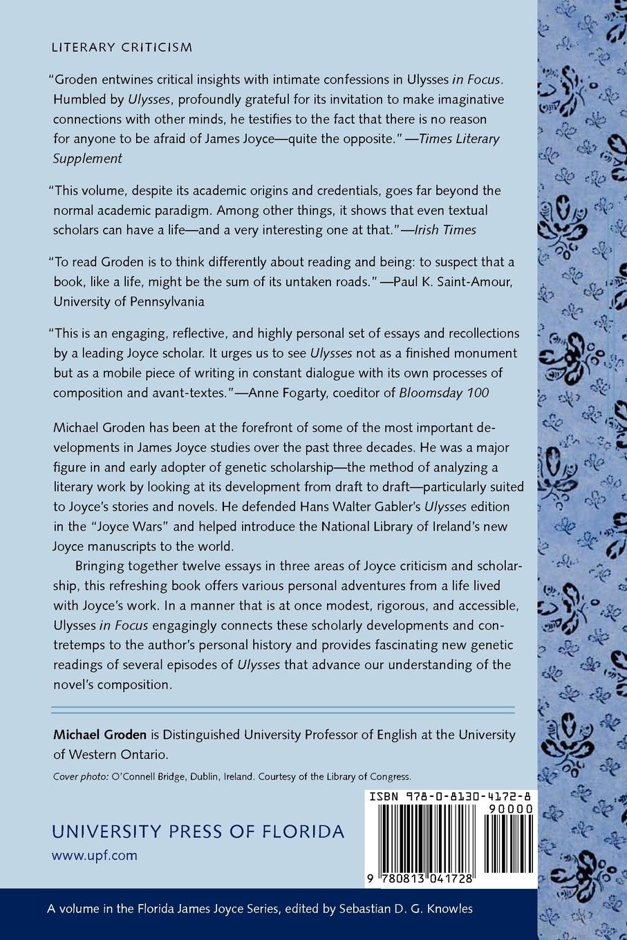 Rückseitencover Ulysses in Focus