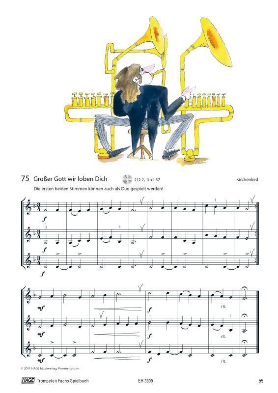 Beispielinhalt (Bild) Trompeten Fuchs Spielbuch