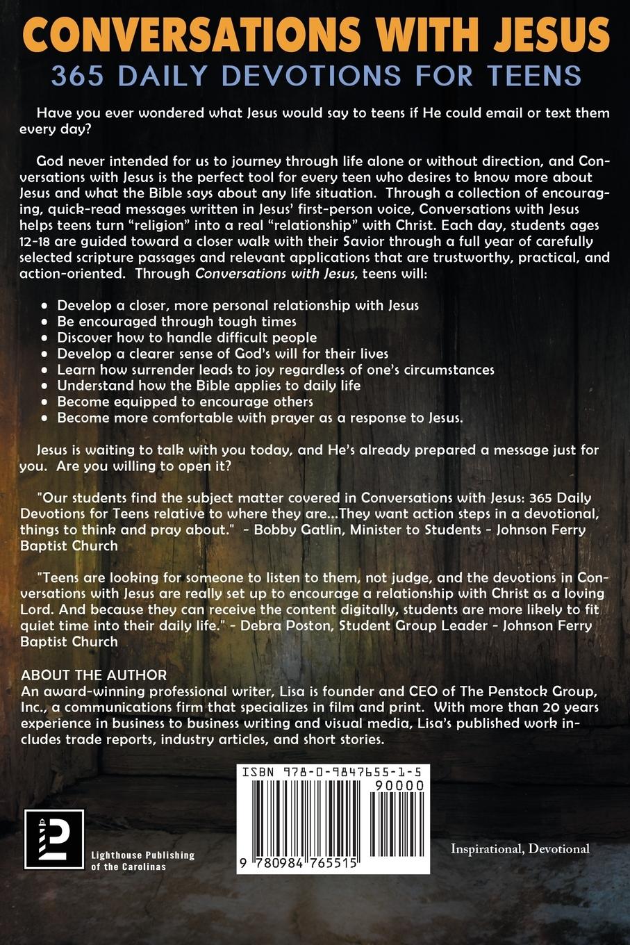 Rückseitencover Conversations with Jesus