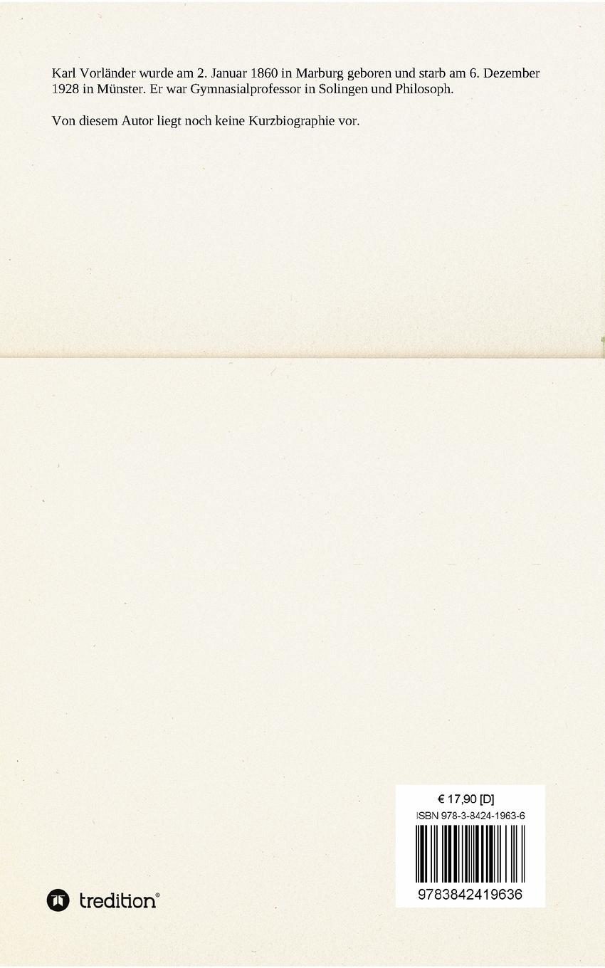 Rückseitencover Volkstümliche Geschichte der Philosophie