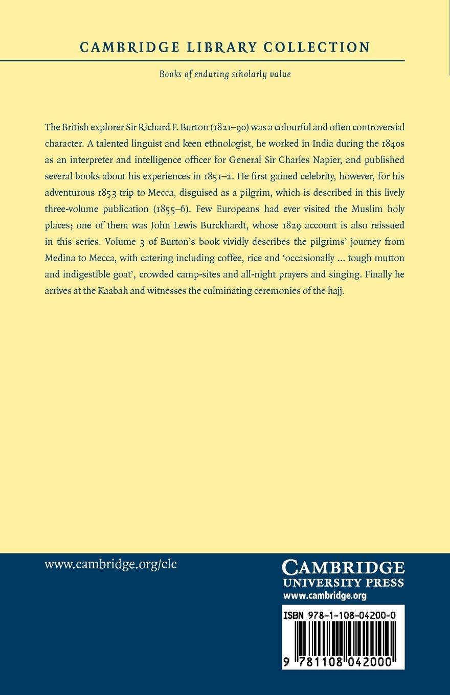 Rückseitencover Personal Narrative of a Pilgrimage to El-Medinah and Meccah - Volume 3