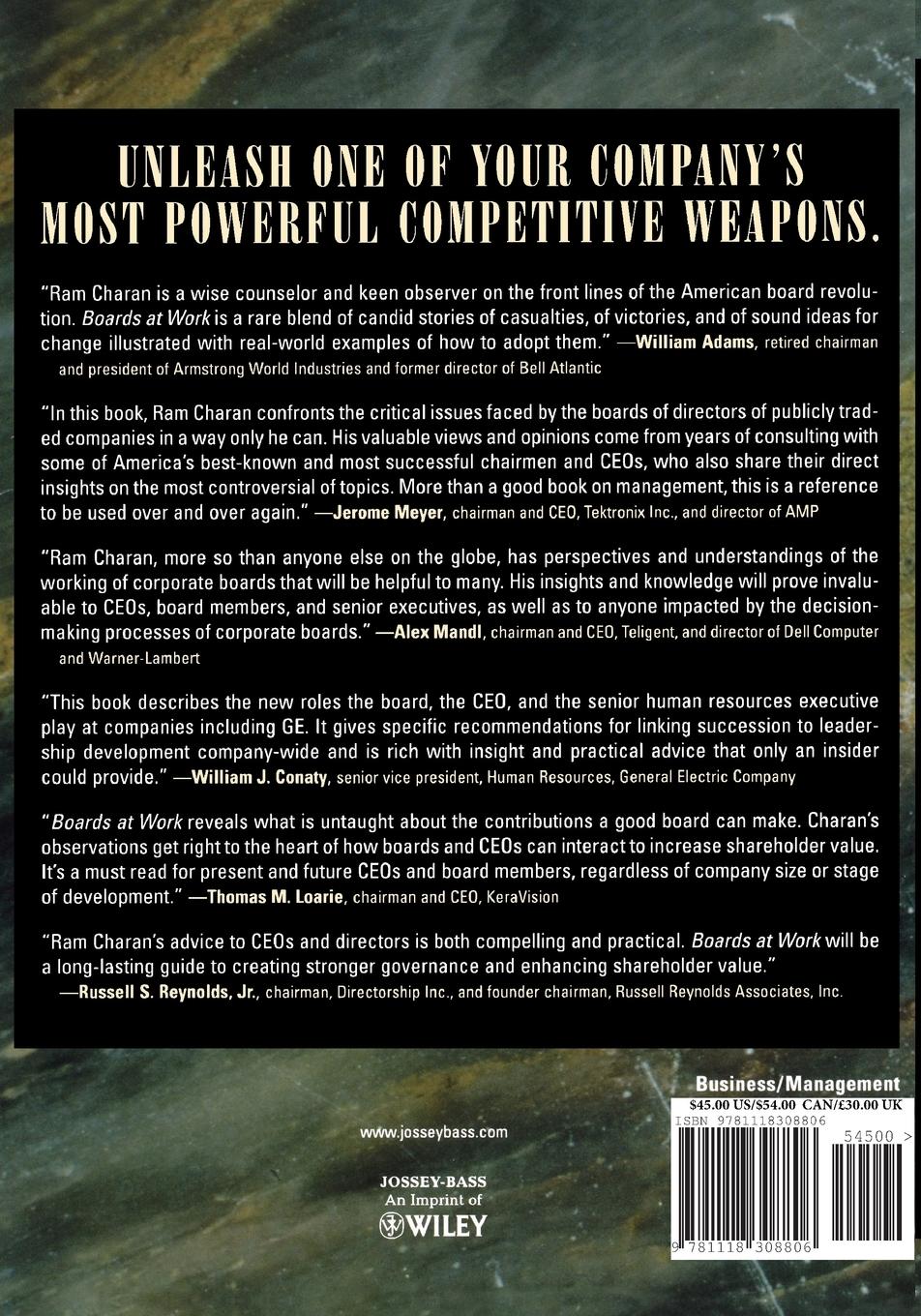 Rückseitencover Boards at Work