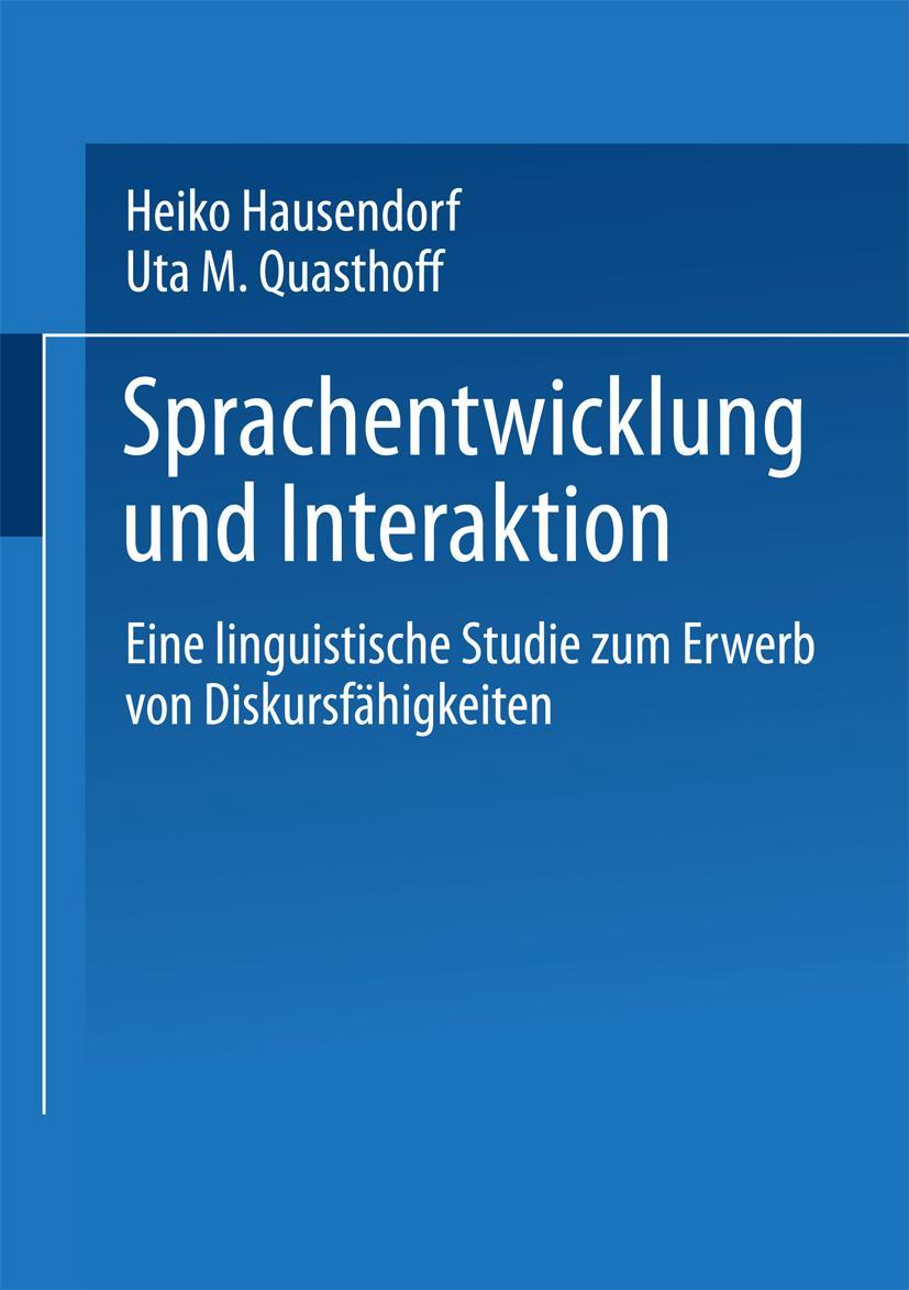 Vorderes Coverbild Sprachentwicklung und Interaktion