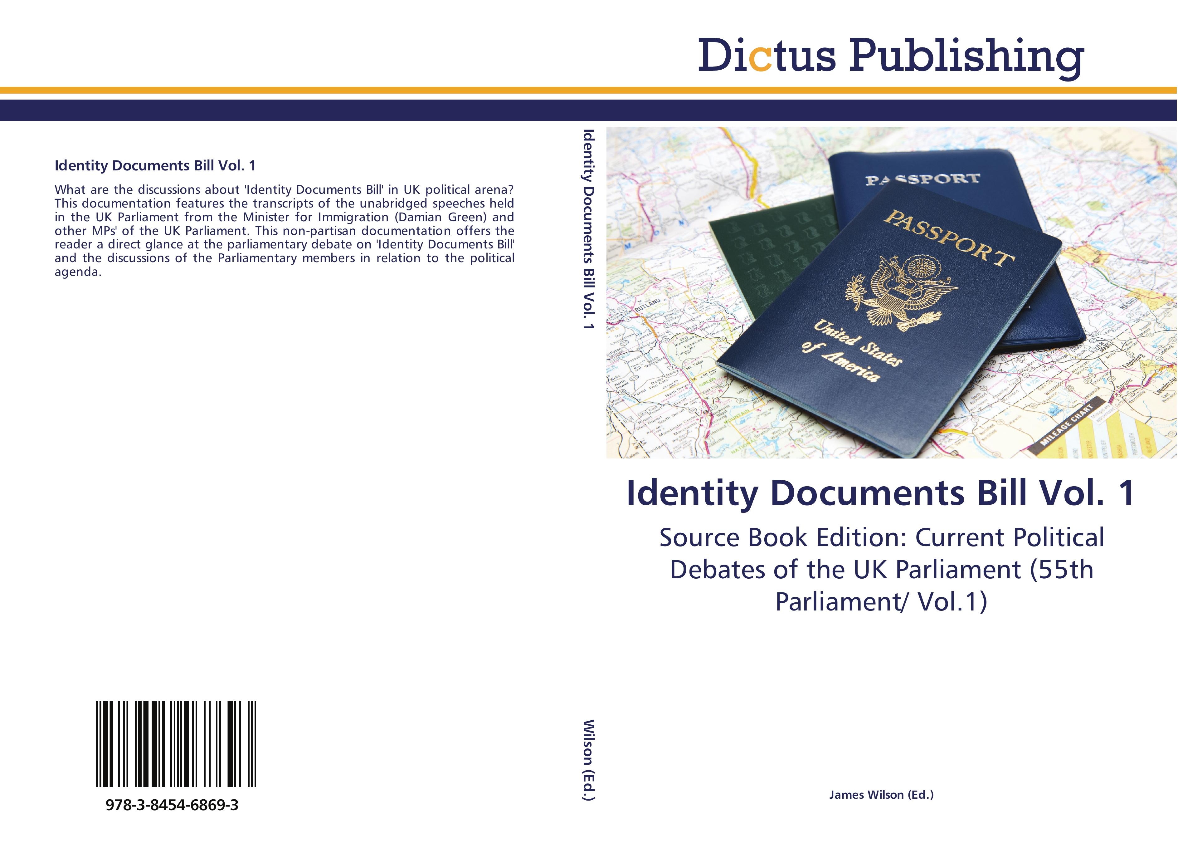 Vorderes Coverbild Identity Documents Bill Vol. 1