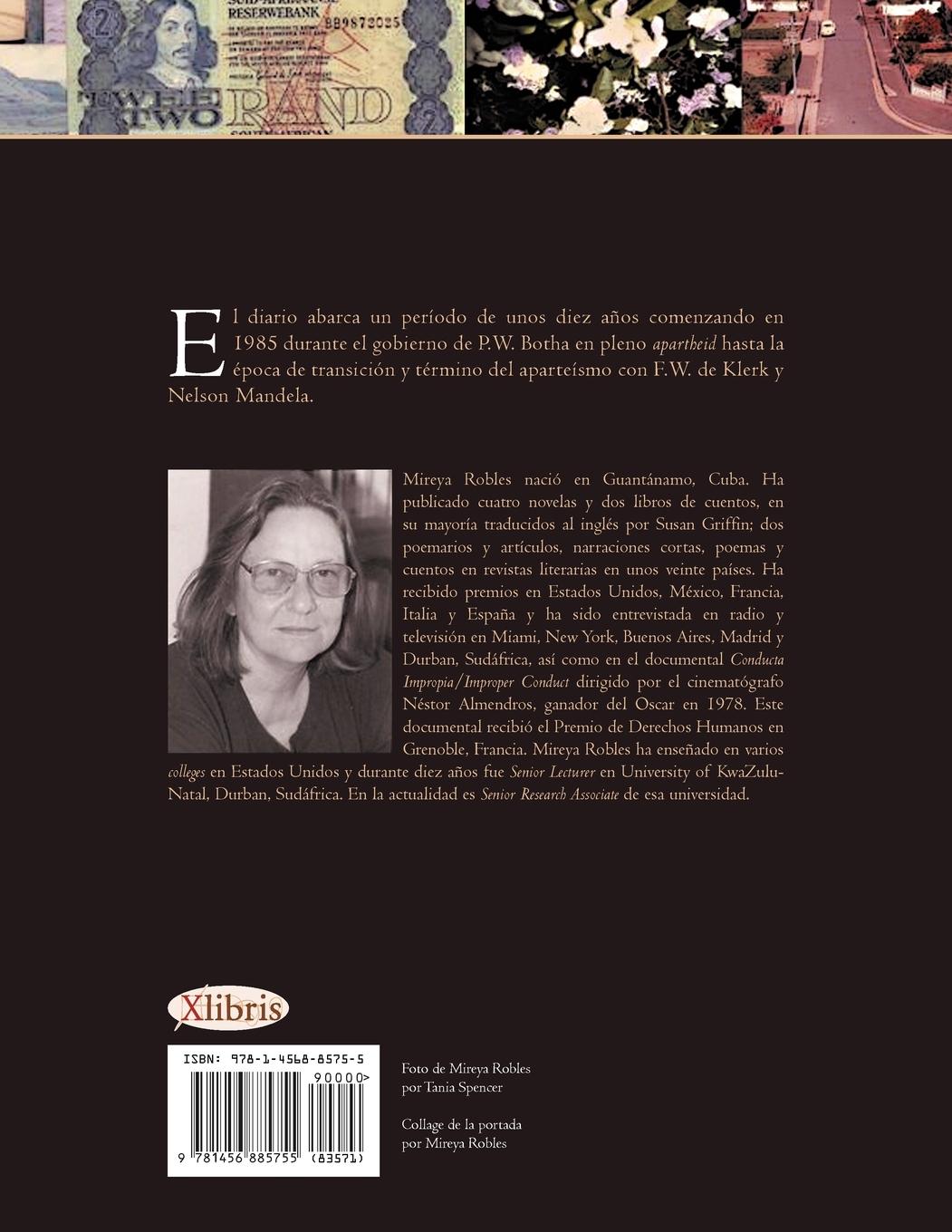 Rückseitencover Diario de Sudáfrica