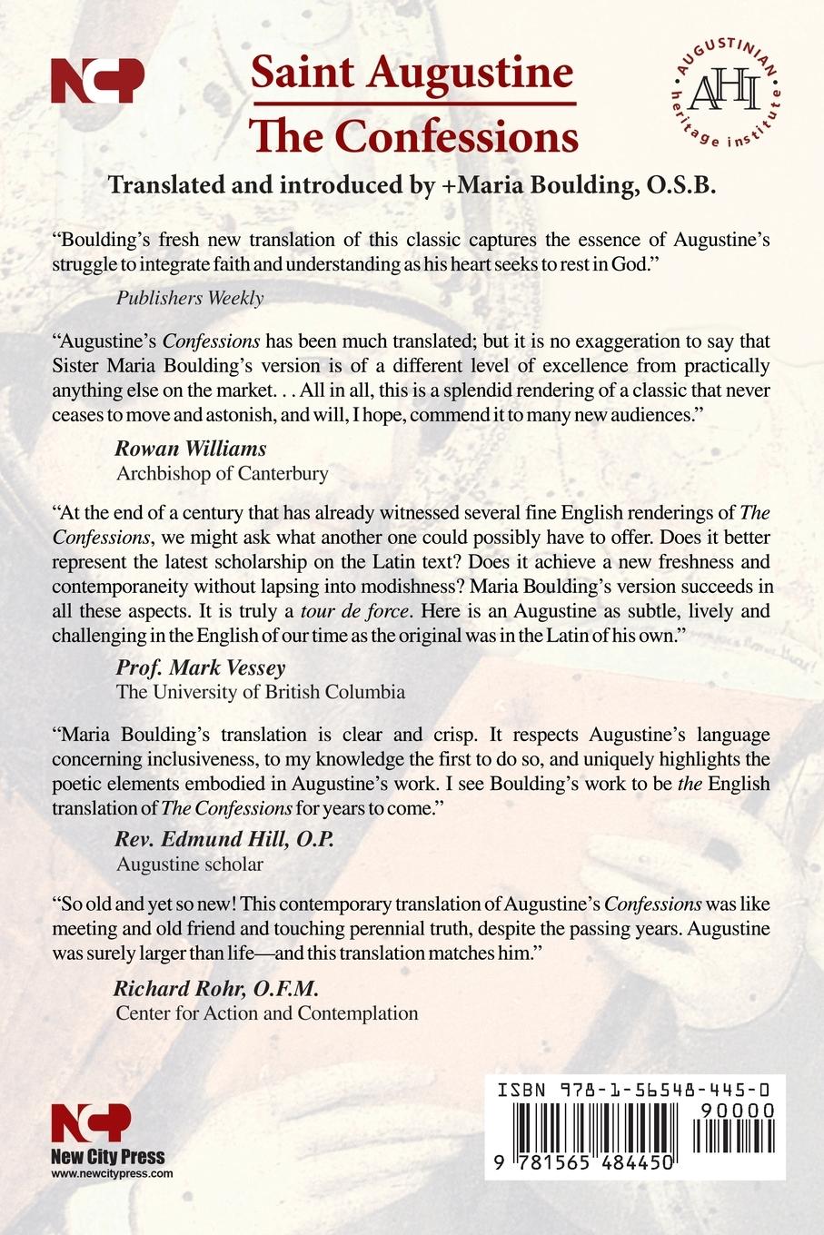 Rückseitencover Confessions