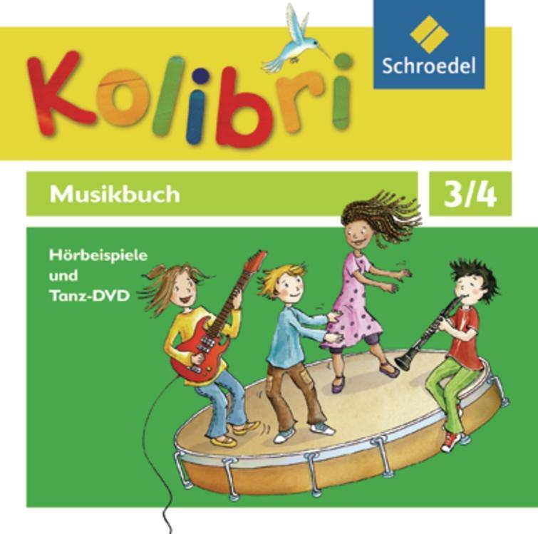Vorderes Coverbild Kolibri - Musikbuch 3 / 4. Hörbeispiele und Tanz- 4 CD`s+1 DVD. Allgemeine Ausgabe