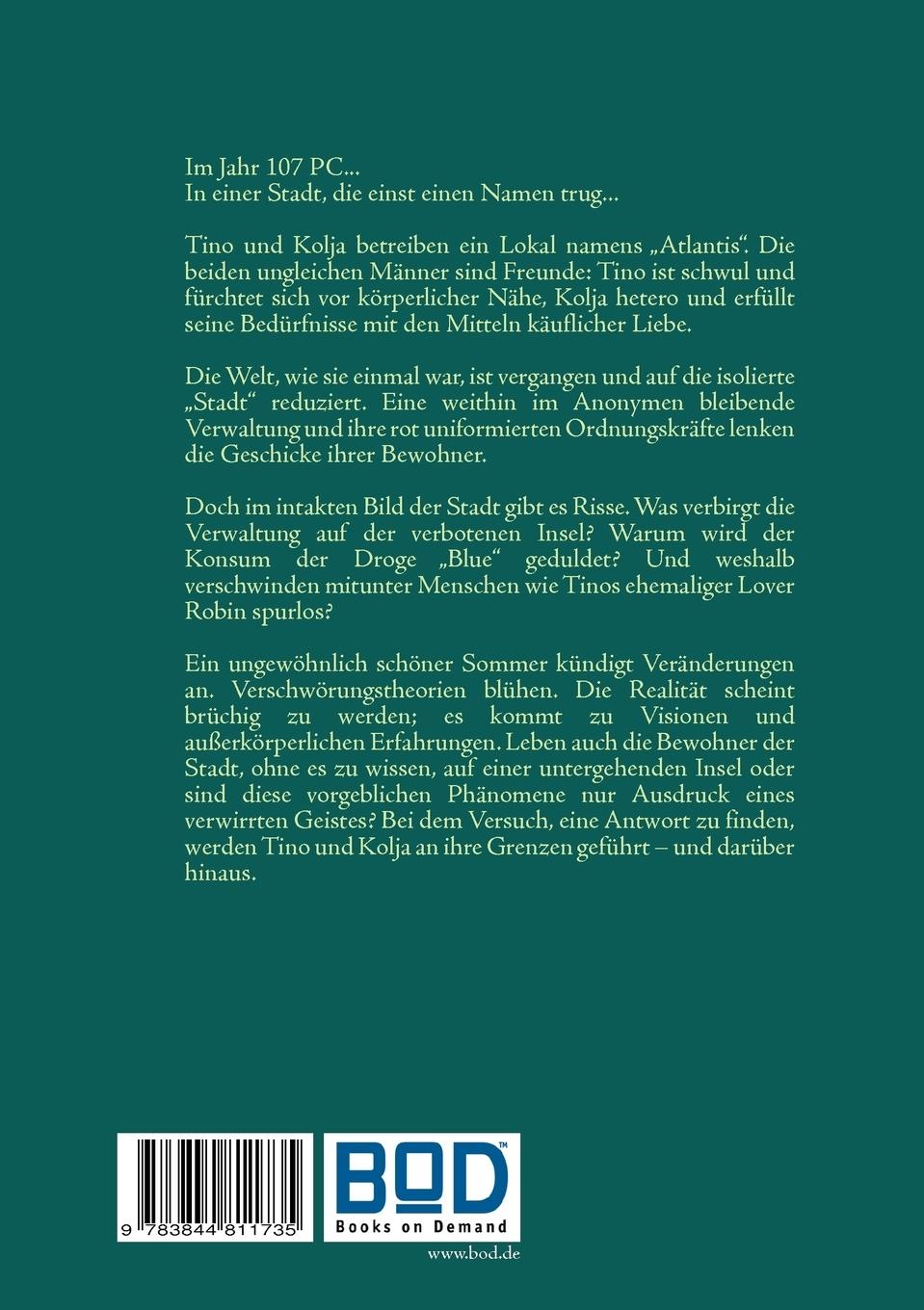 Rückseitencover Die vorletzten Tage von Atlantis