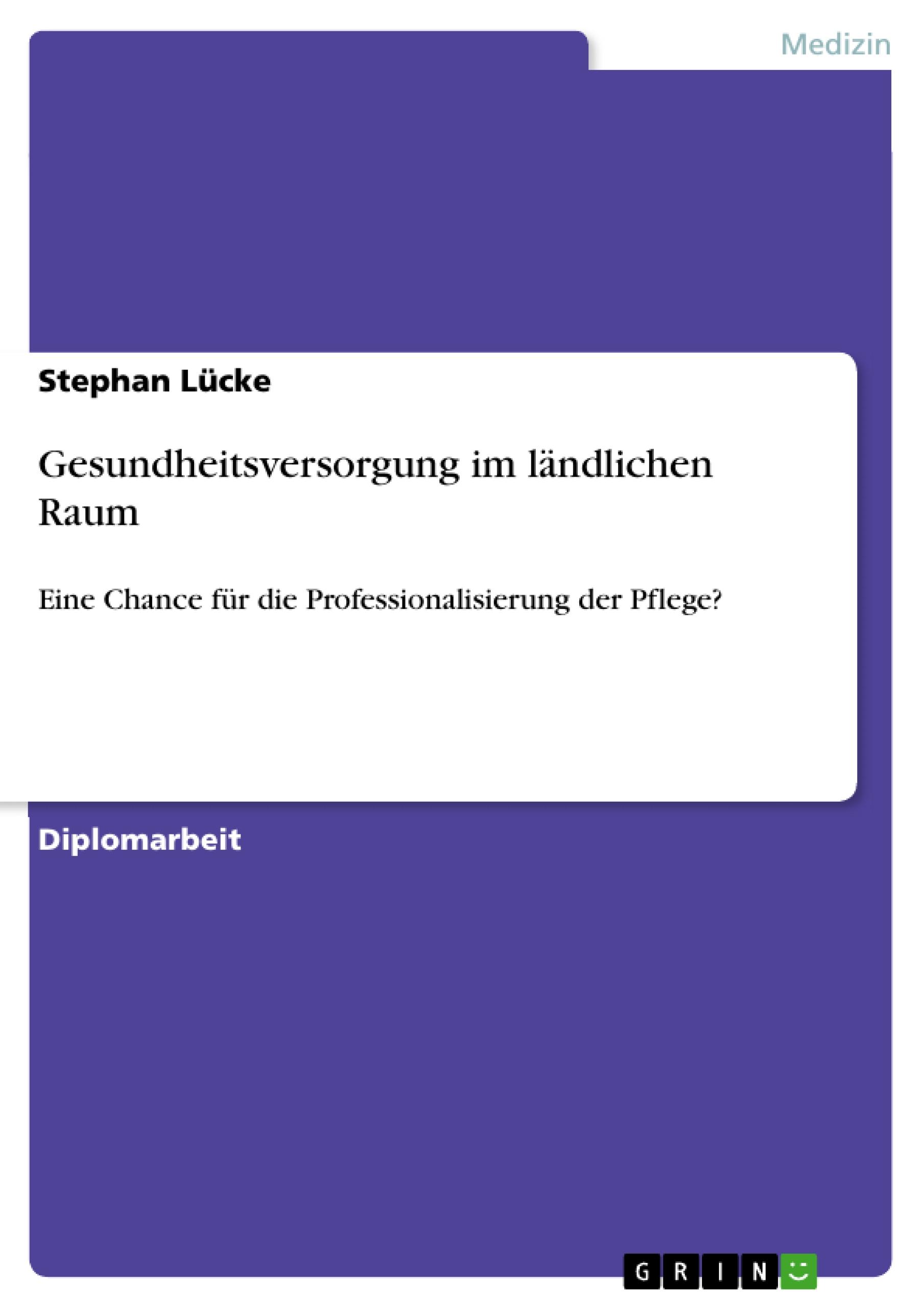 Vorderes Coverbild Gesundheitsversorgung im ländlichen Raum