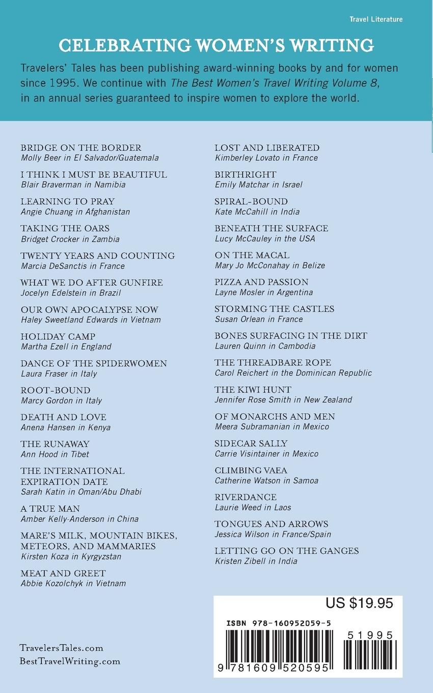 Rückseitencover The Best Women's Travel Writing, Volume 8
