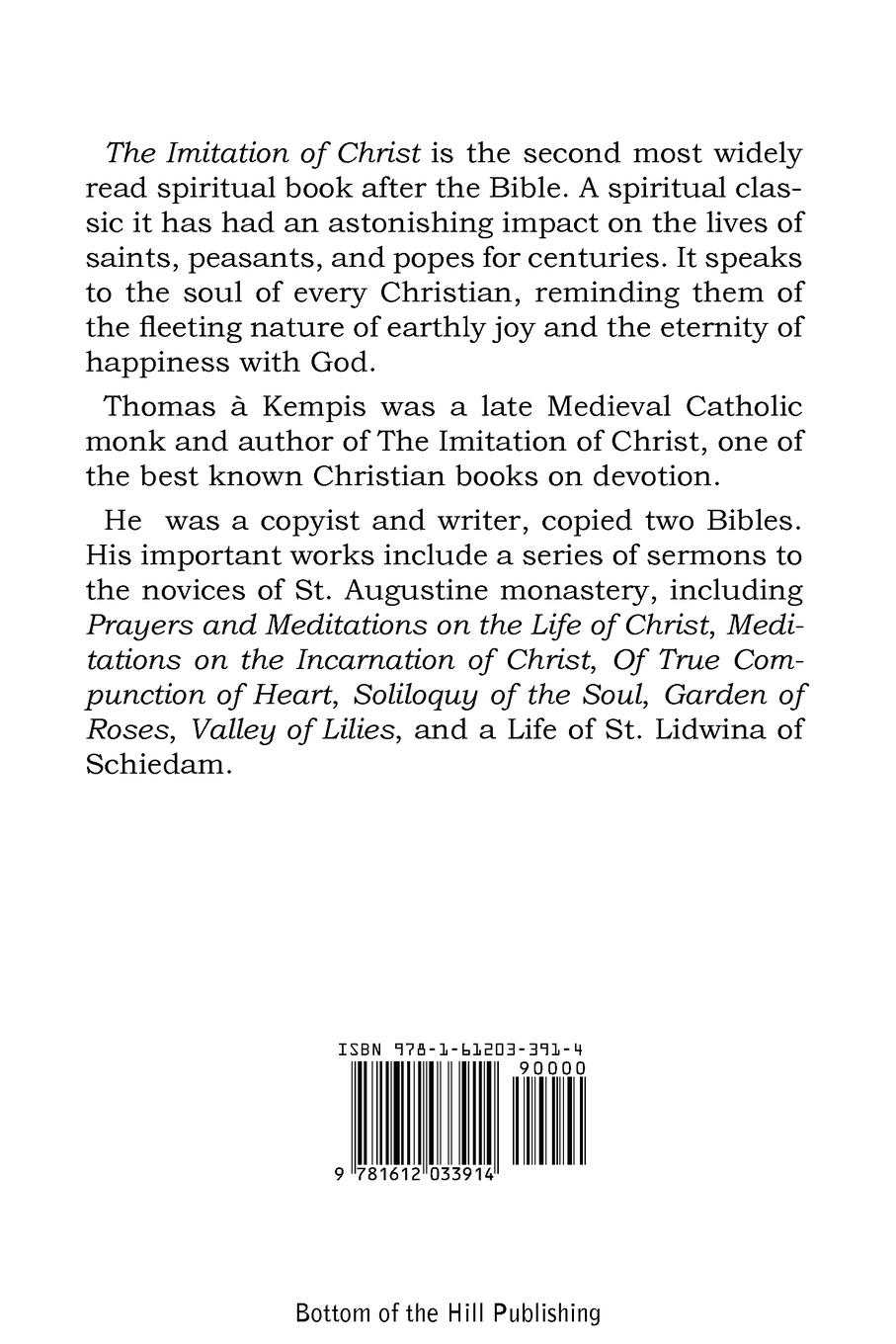 Rückseitencover The Imitation of Christ