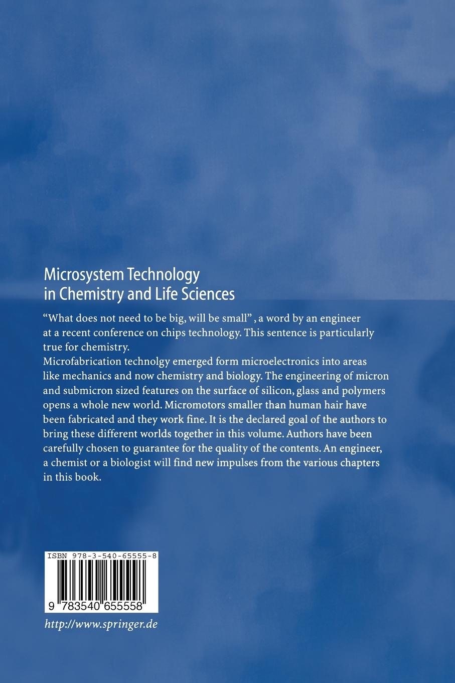 Rückseitencover Microsystem Technology in Chemistry and Life Sciences