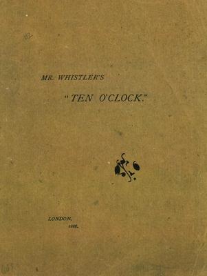 Vorderes Coverbild Mr. Whistler's Ten O'Clock