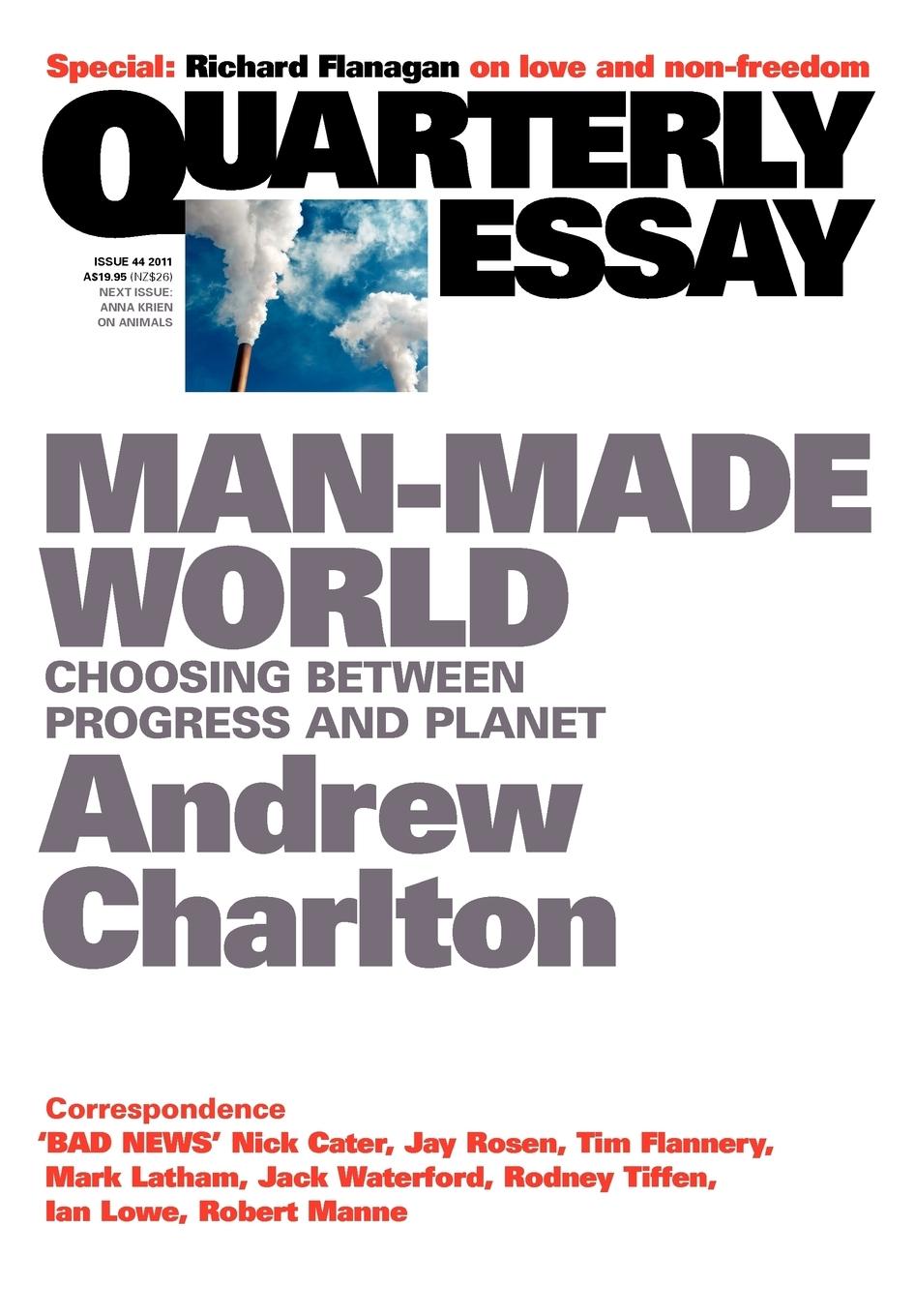 Vorderes Coverbild Quarterly Essay 44 Man-Made World
