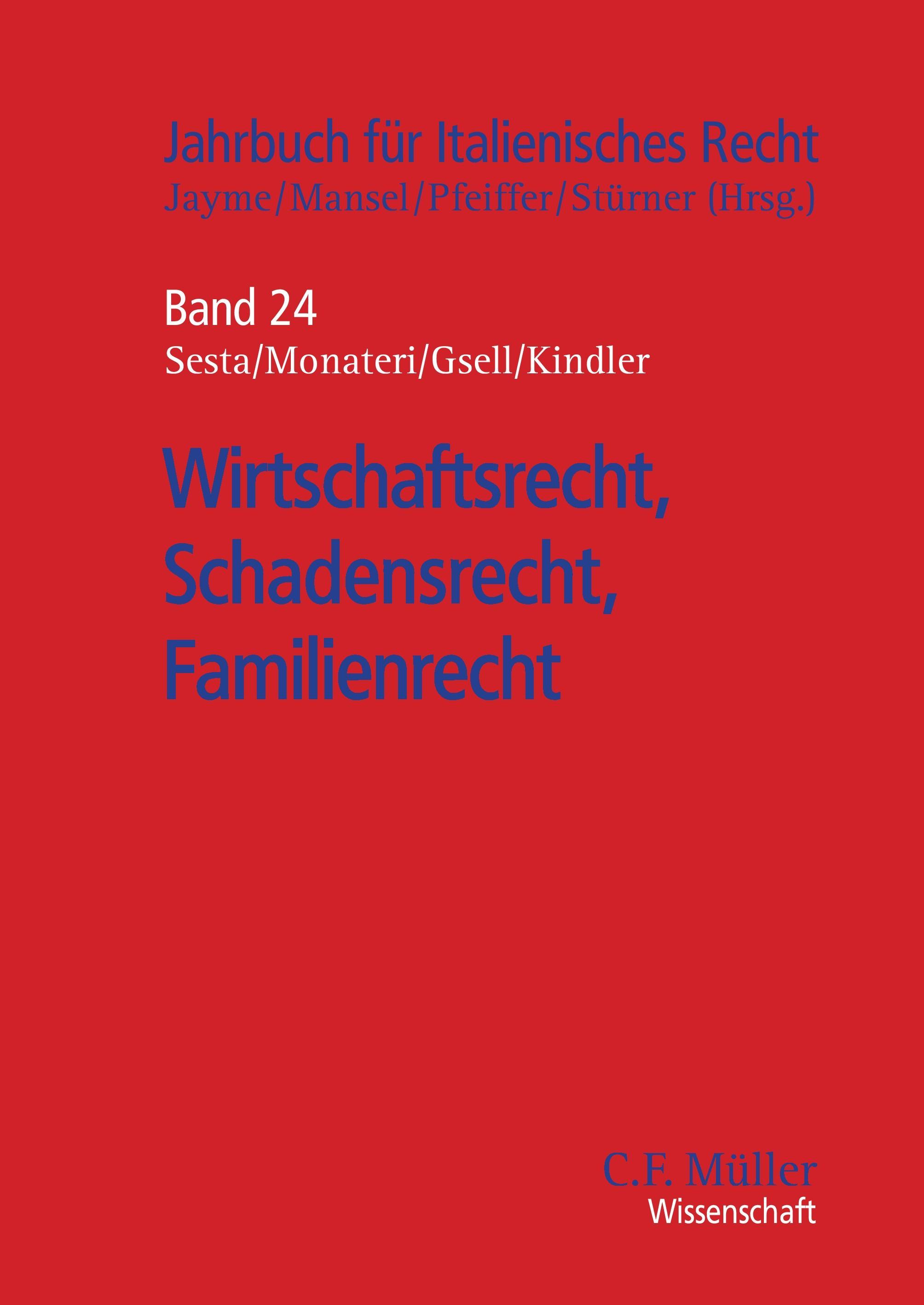 Vorderes Coverbild Wirtschaftsrecht, Schadensrecht, Familienrecht