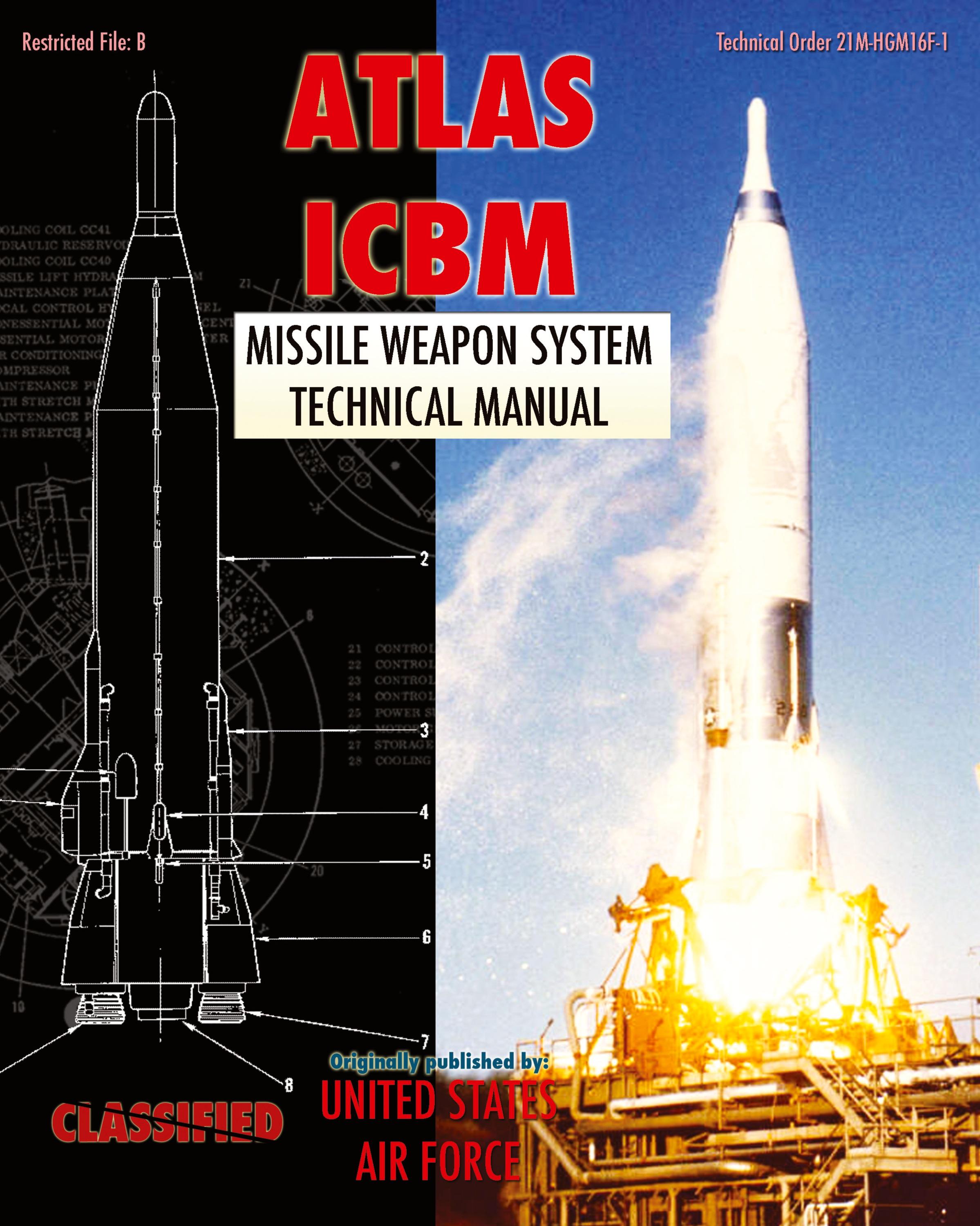 Vorderes Coverbild Atlas ICBM Missile Weapon System Technical Manual