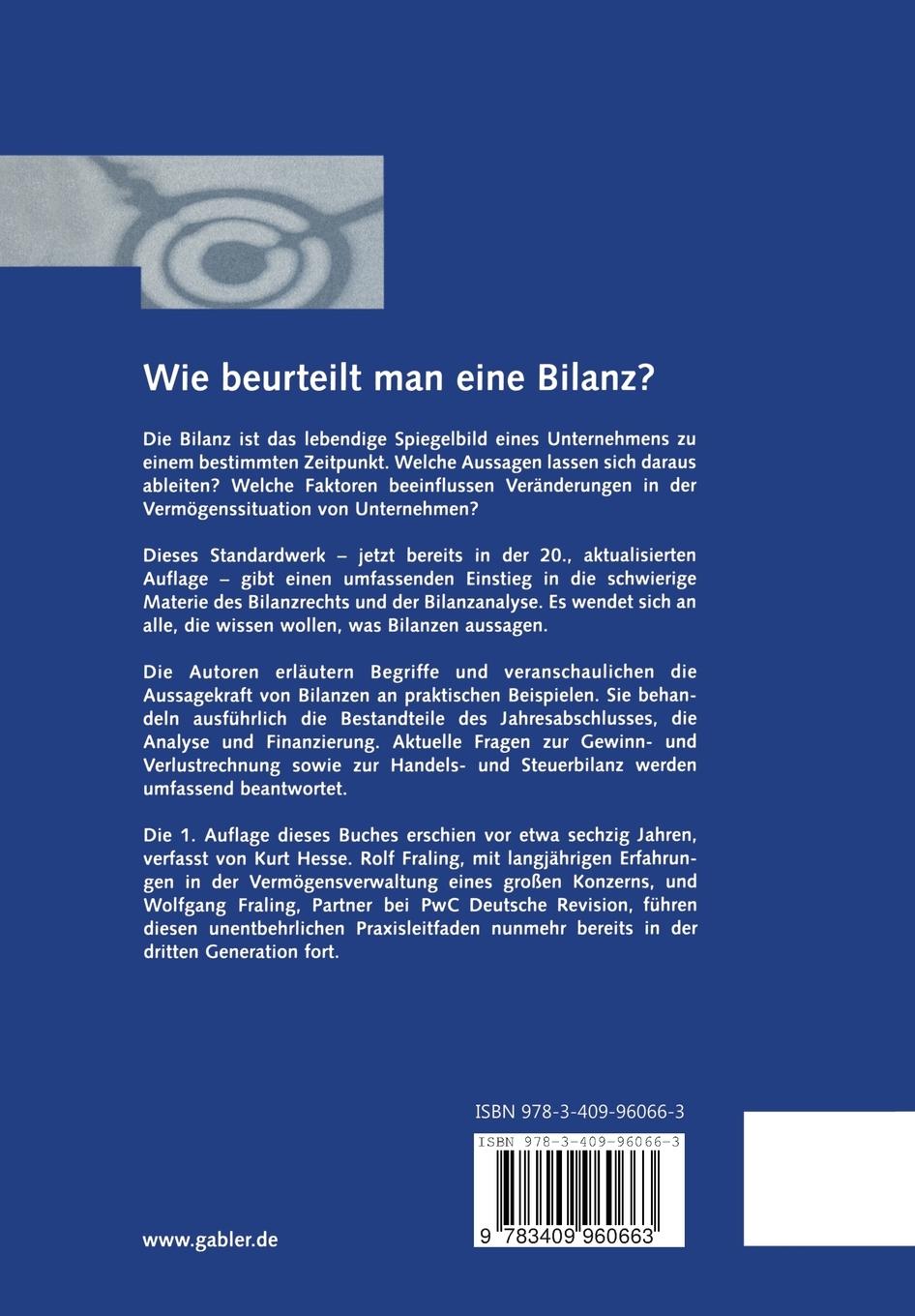 Rückseitencover Wie beurteilt man eine Bilanz?
