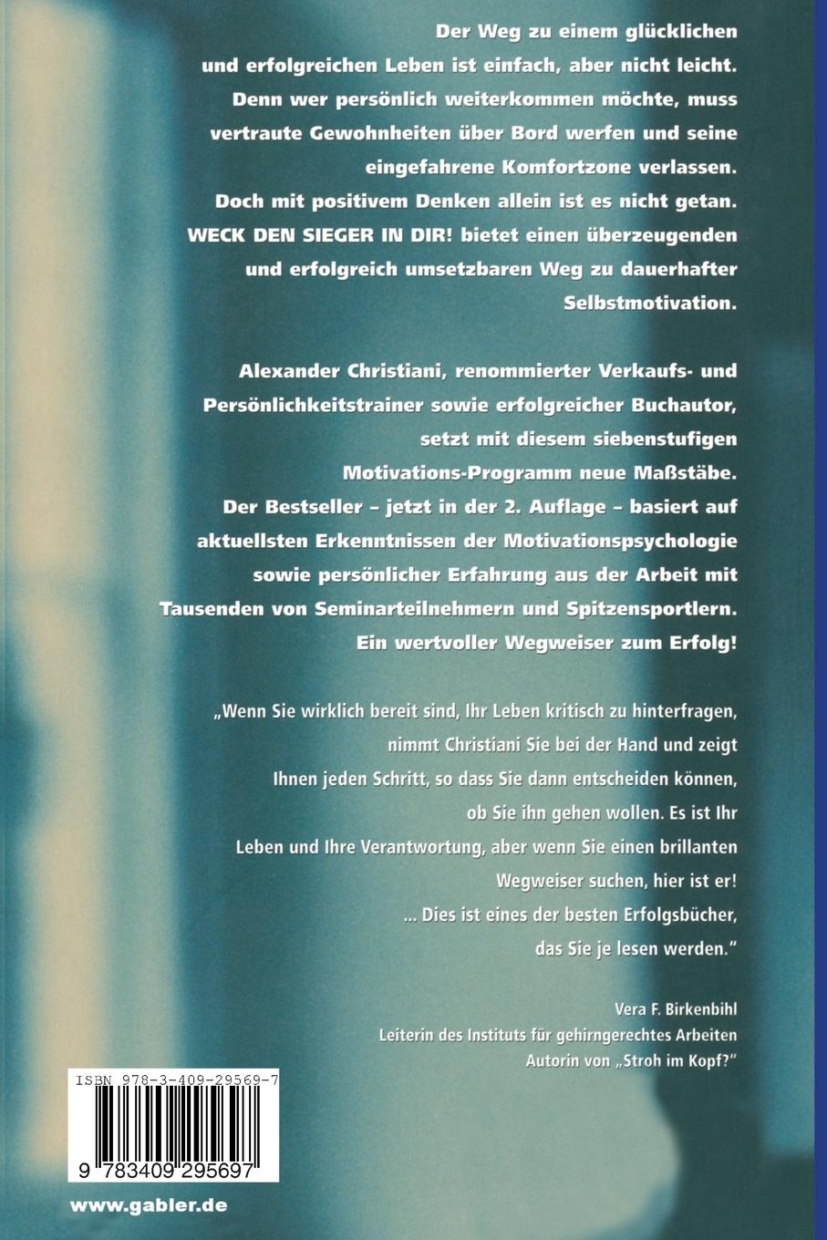 Rückseitencover Weck den Sieger in dir!