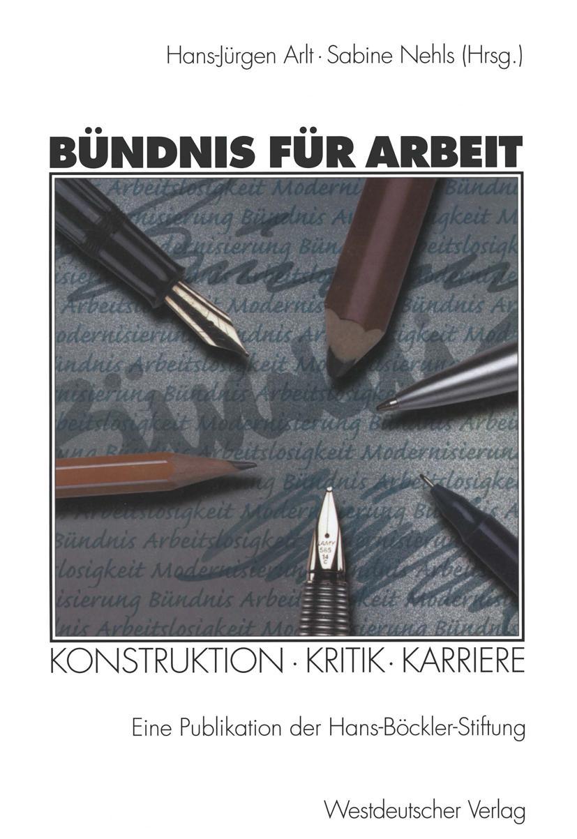 Vorderes Coverbild Bündnis für Arbeit