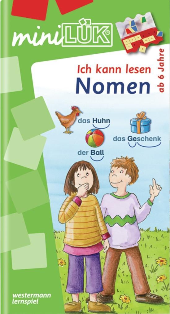 Vorderes Coverbild miniLÜK. Nomen: Ich kann lesen