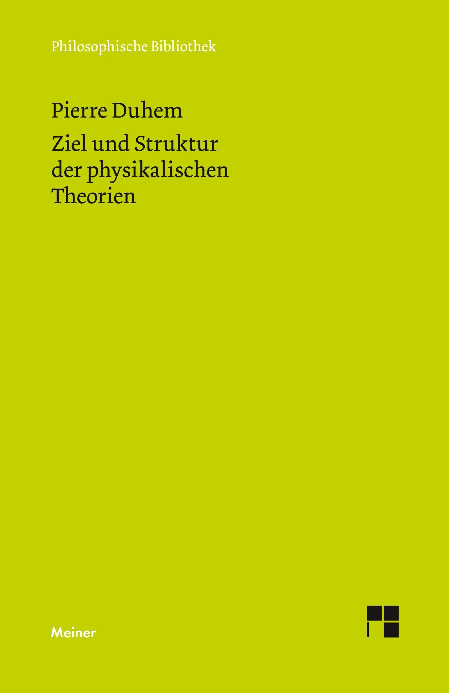 Vorderes Coverbild Ziel und Struktur der physikalischen Theorien