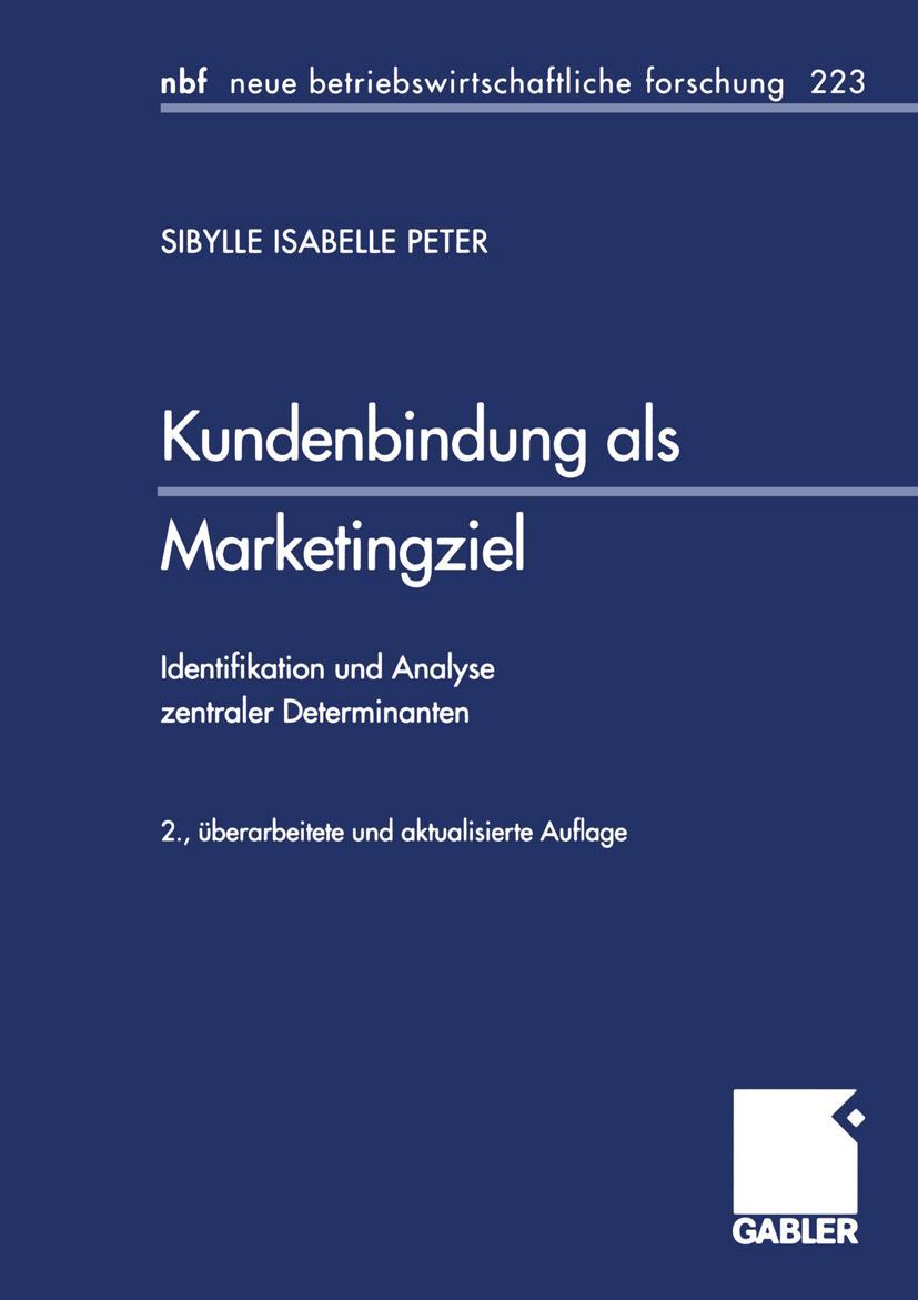 Vorderes Coverbild Kundenbindung als Marketingziel