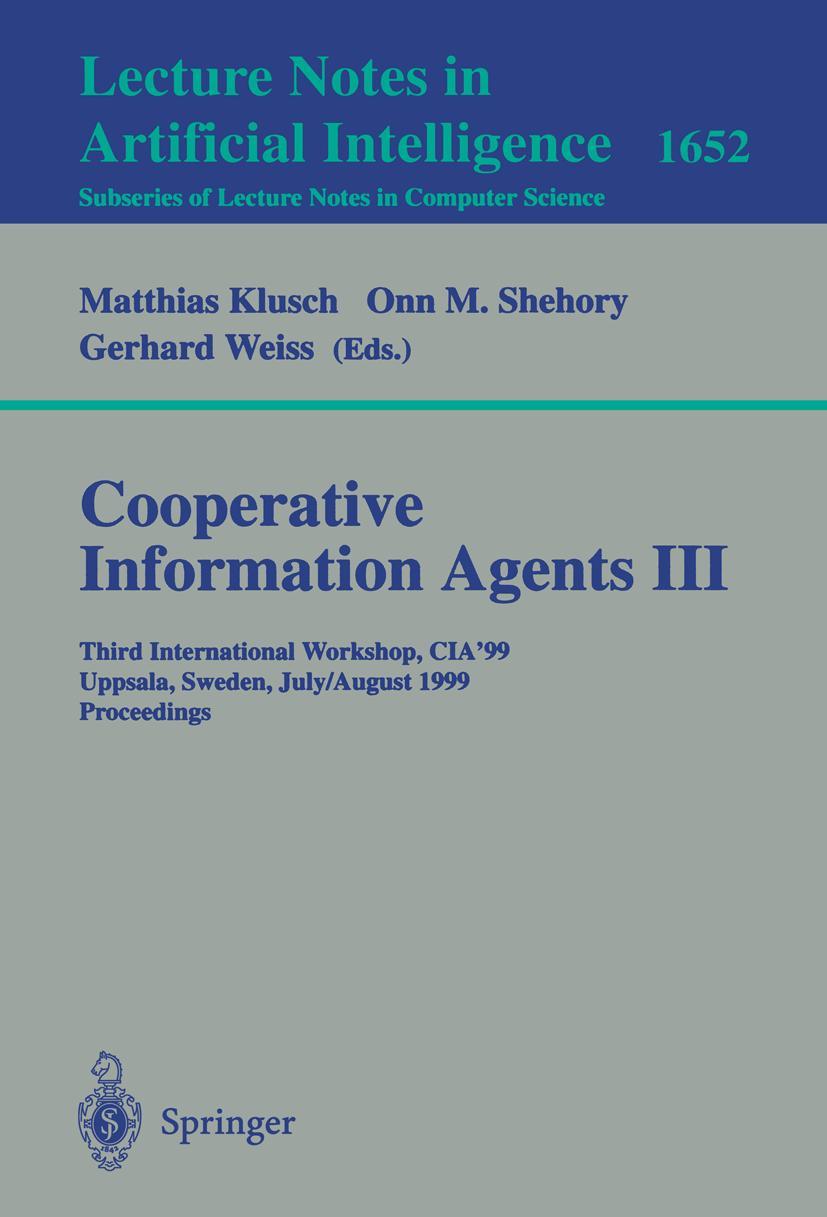 Vorderes Coverbild Cooperative Information Agents III