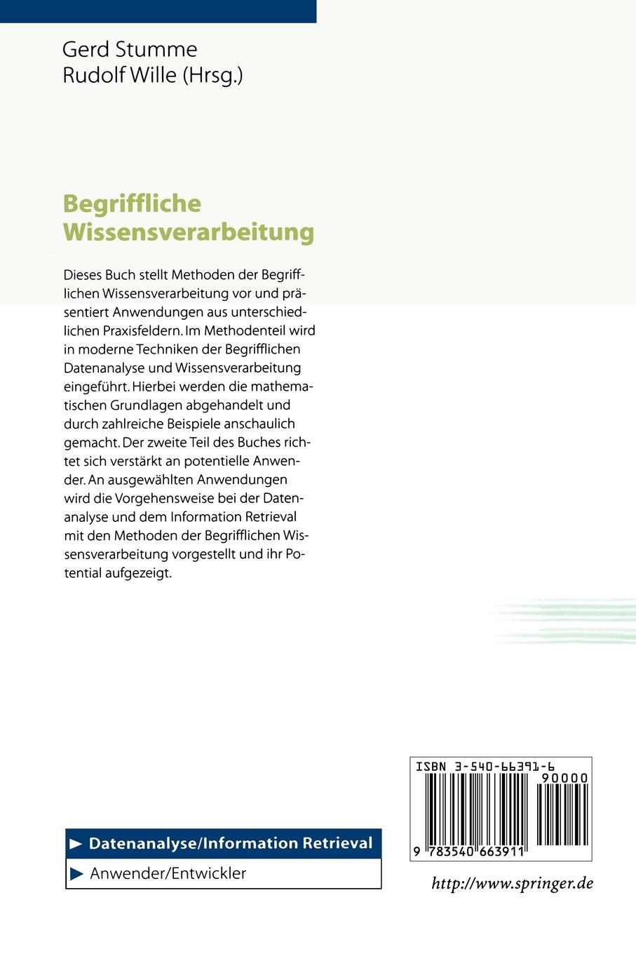 Rückseitencover Begriffliche Wissensverarbeitung