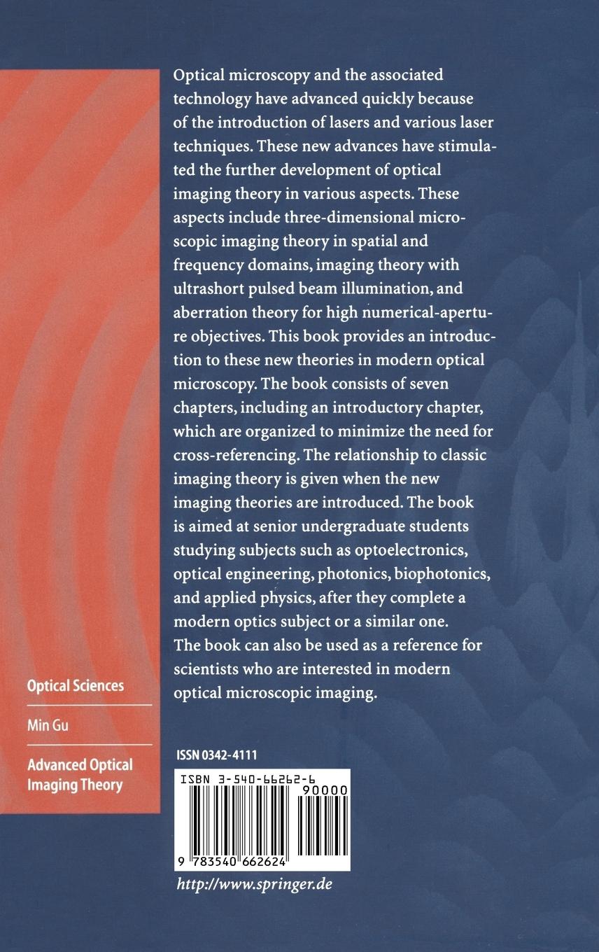 Rückseitencover Advanced Optical Imaging Theory