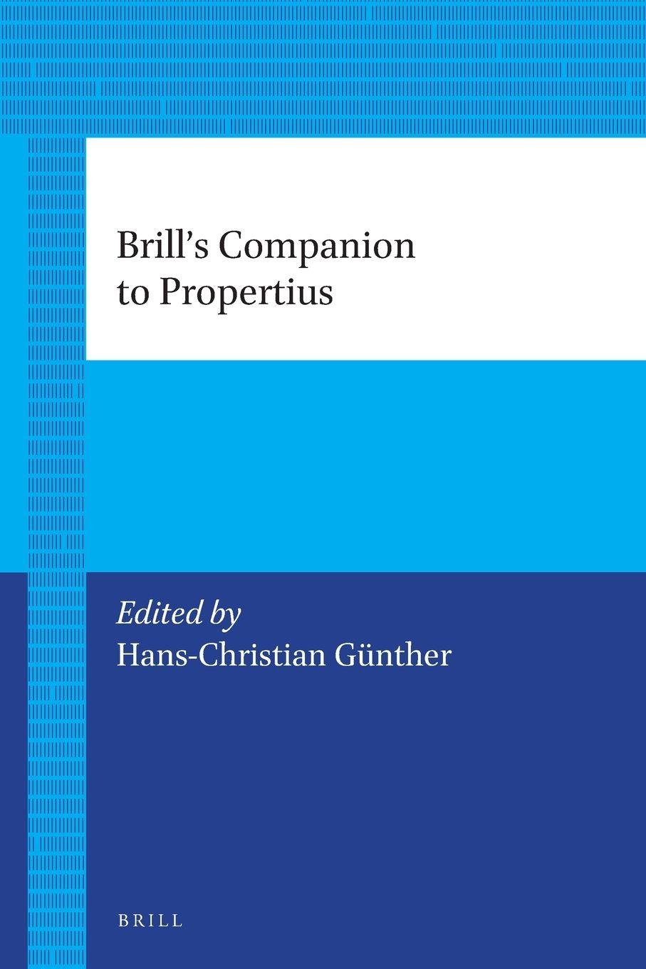 Vorderes Coverbild Brill's Companion to Propertius