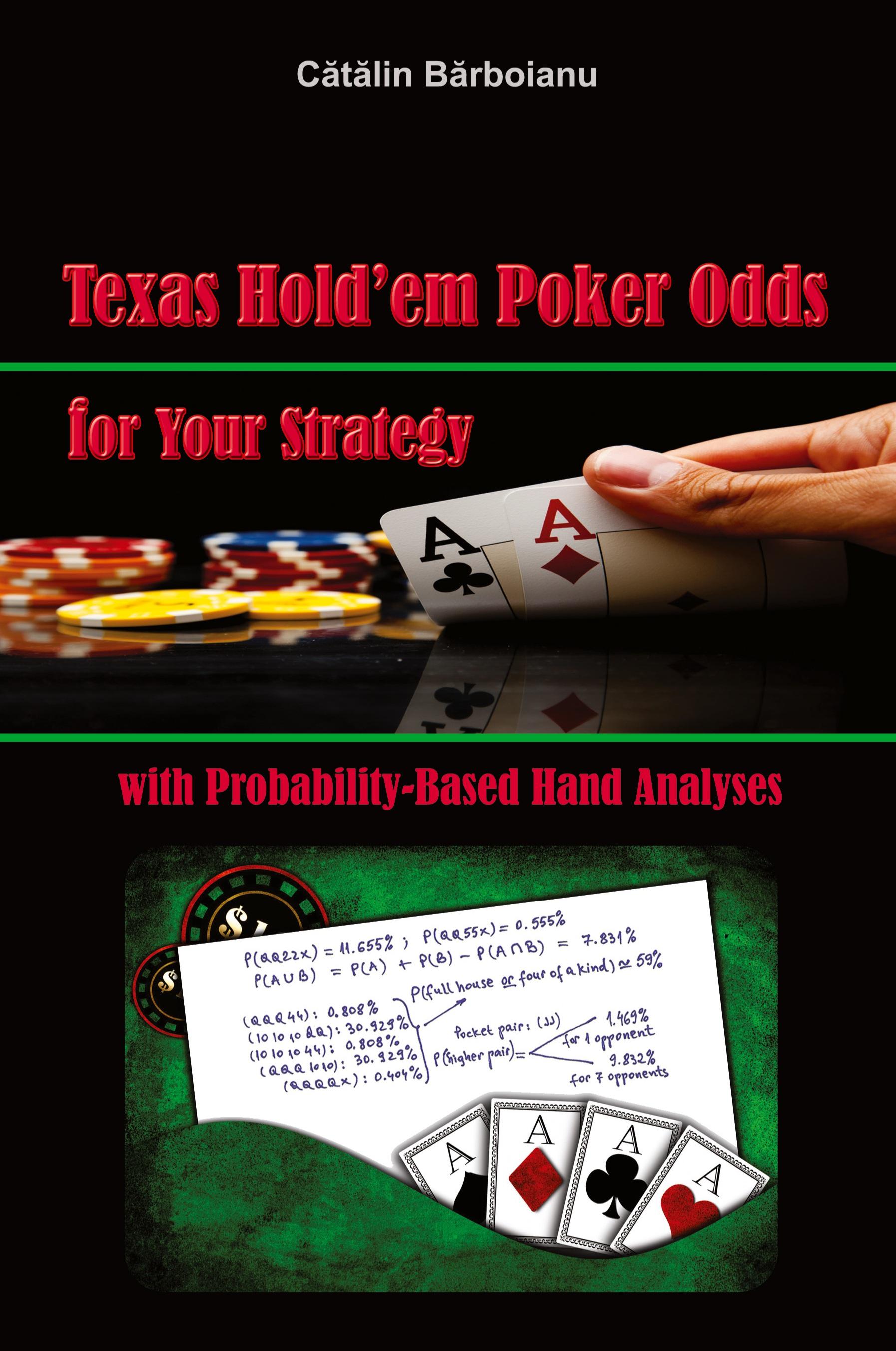 Vorderes Coverbild Texas Hold'em Poker Odds for Your Strategy, with Probability-Based Hand Analyses