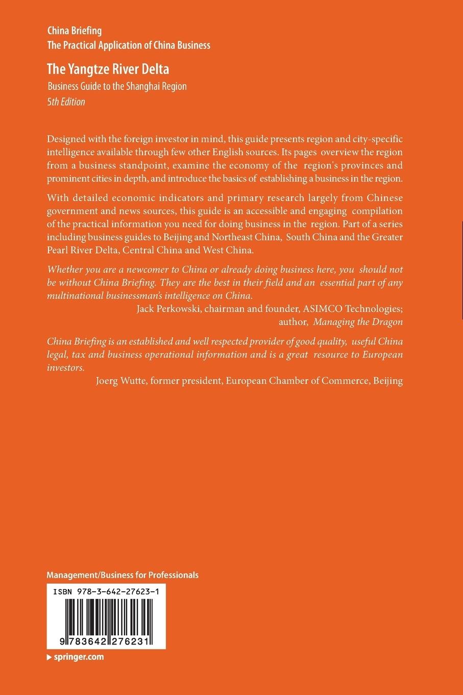 Rückseitencover The Yangtze River Delta