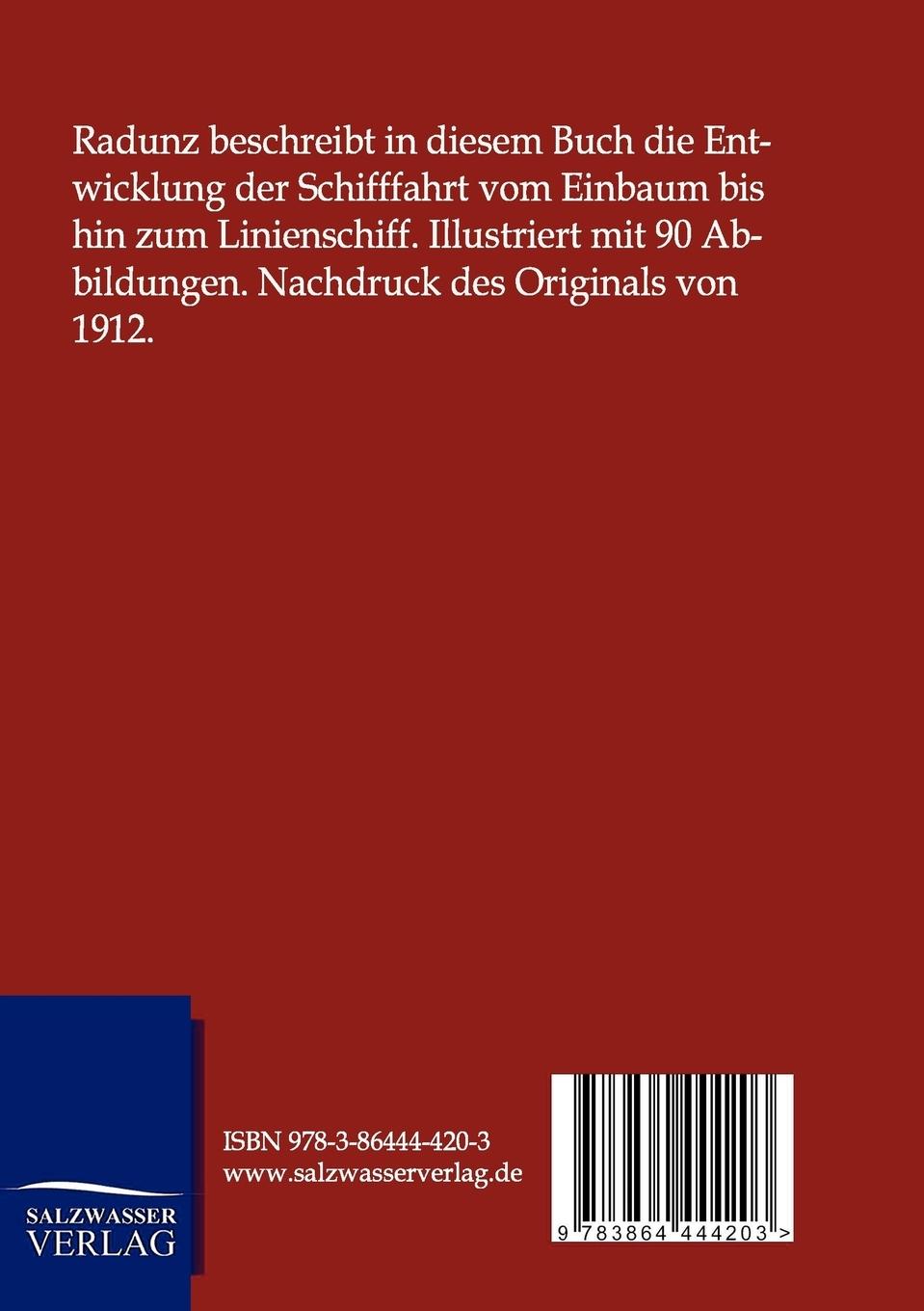 Rückseitencover Vom Einbaum zum Linienschiff