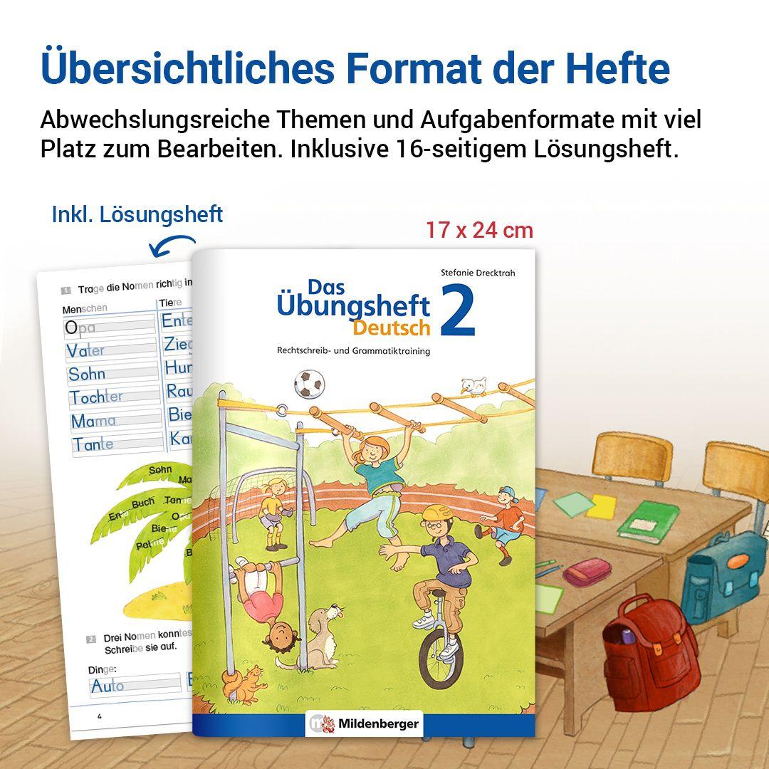 Beispielinhalt (Bild) Das Übungsheft Deutsch 2