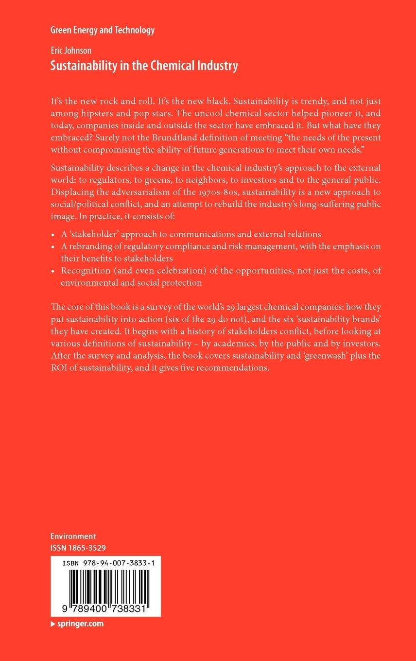 Rückseitencover Sustainability in the Chemical Industry