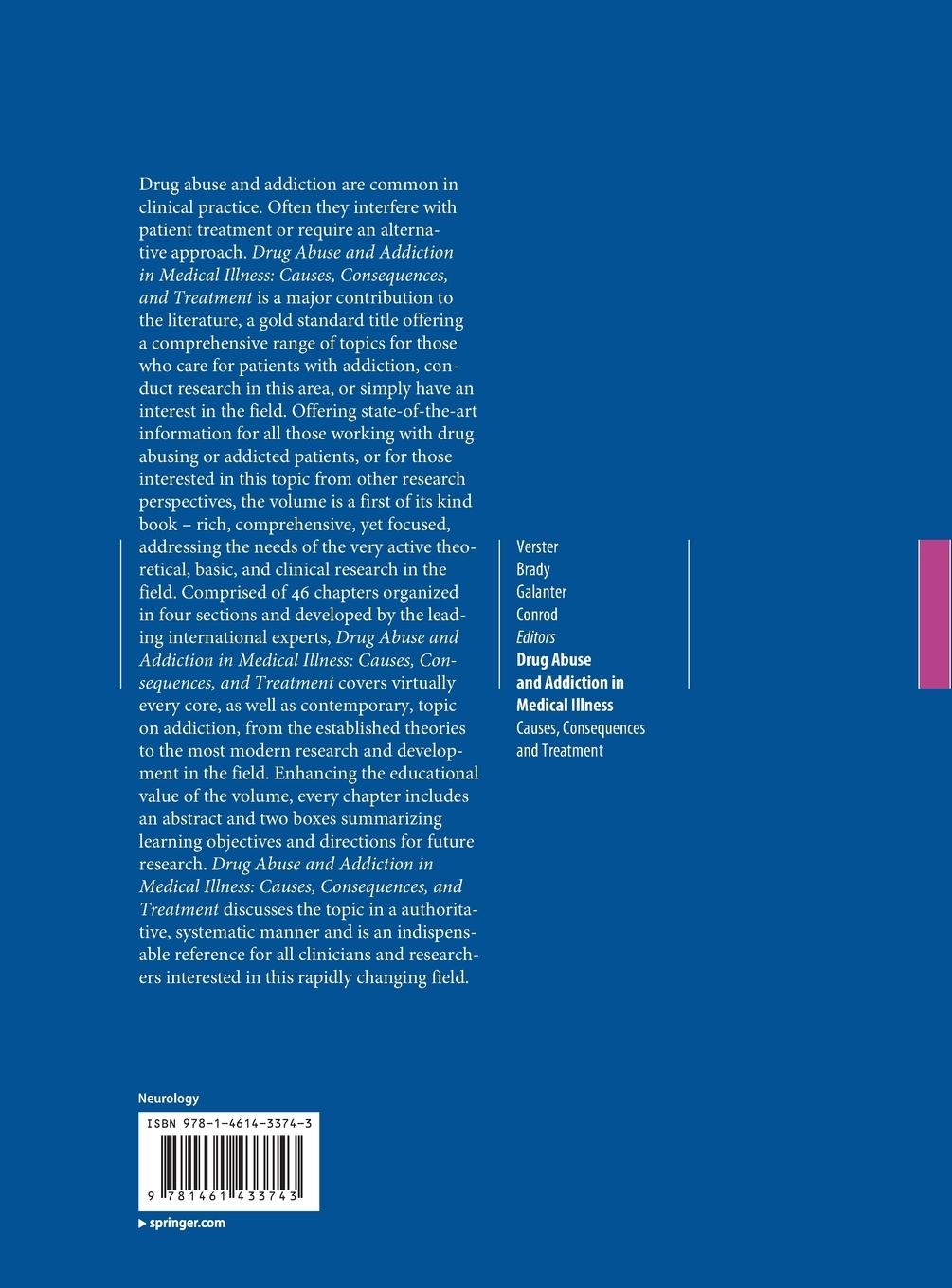 Rückseitencover Drug Abuse and Addiction in Medical Illness