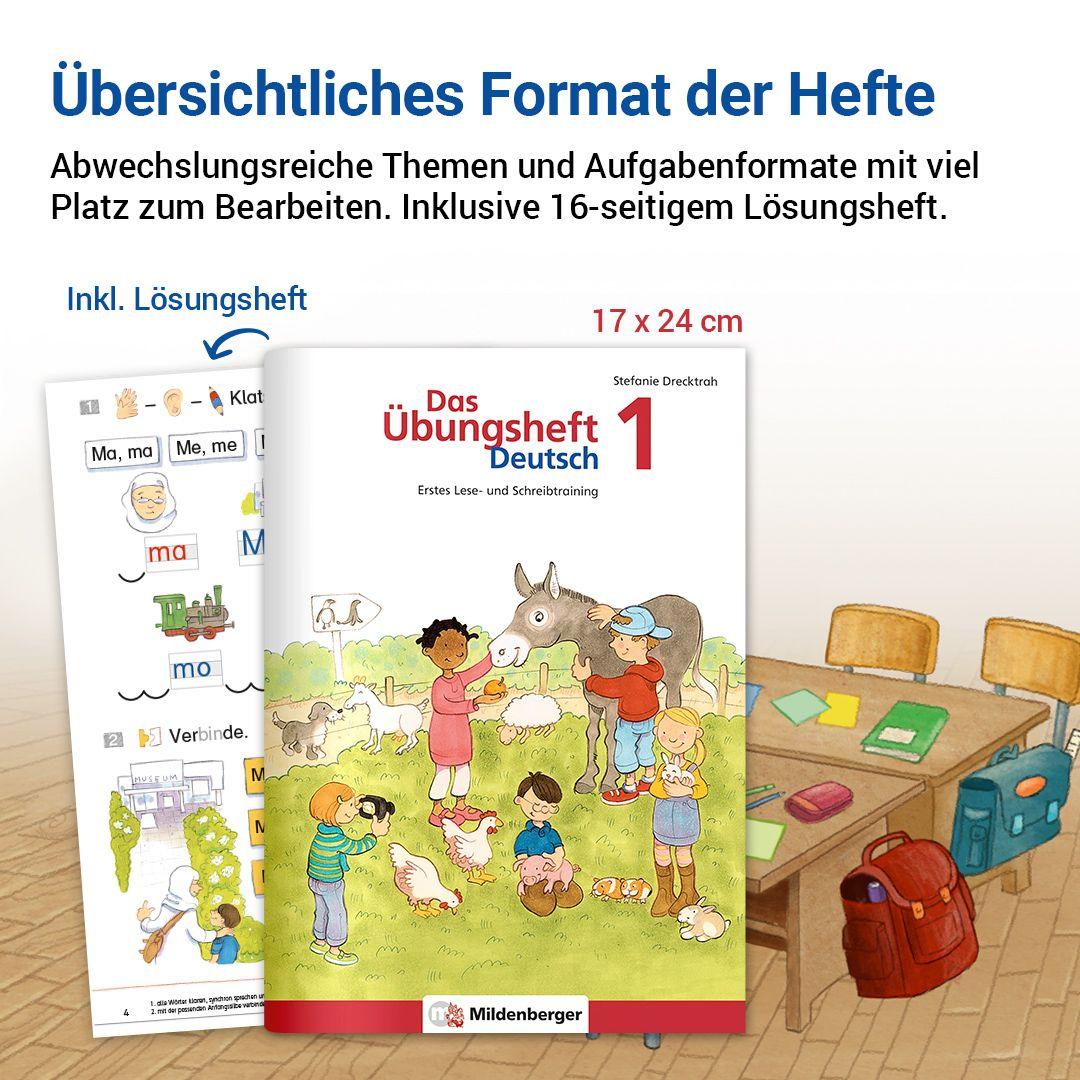 Beispielinhalt (Bild) Das Übungsheft Deutsch 1