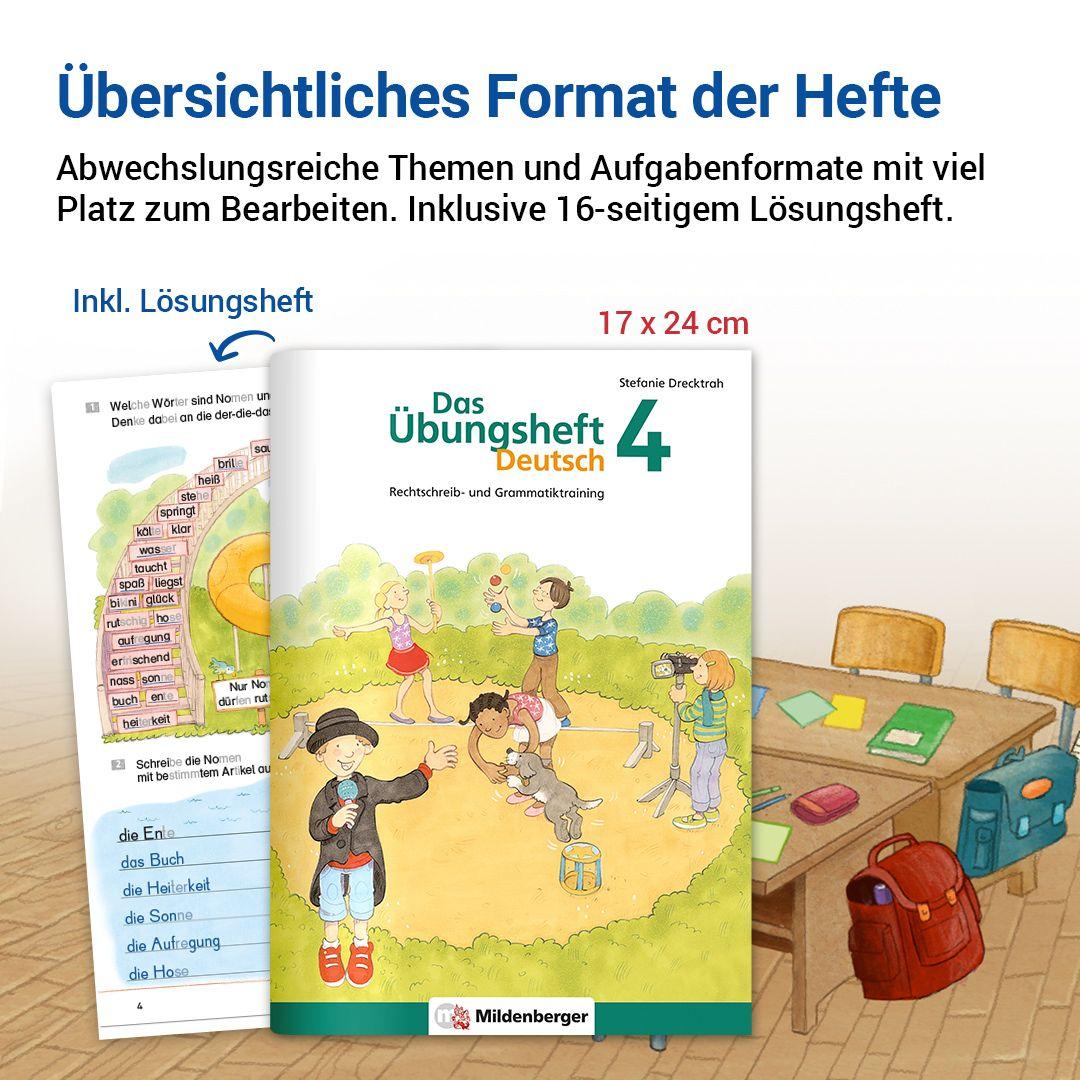 Beispielinhalt (Bild) Das Übungsheft Deutsch 4