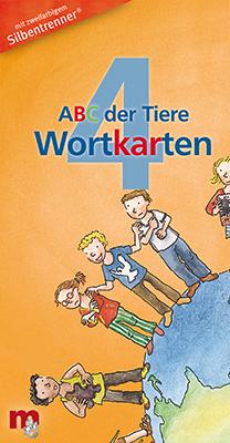 Vorderes Coverbild ABC der Tiere 4 - Wortkarten in 5-Fächer-Lernbox