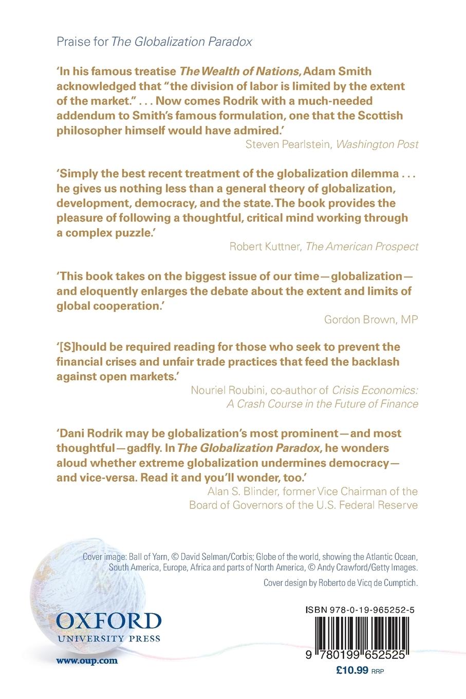 Rückseitencover The Globalization Paradox