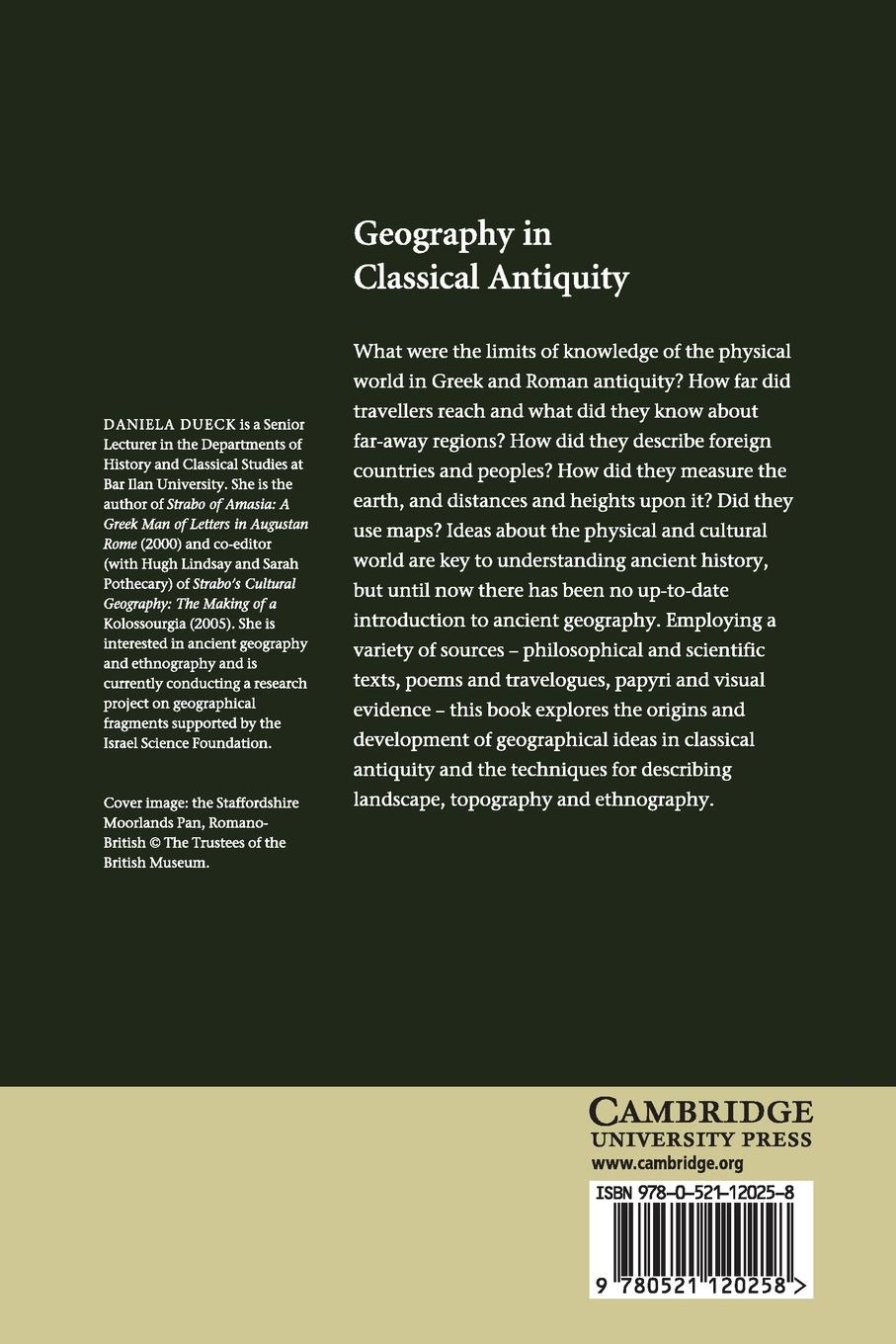 Rückseitencover Geography in Classical Antiquity