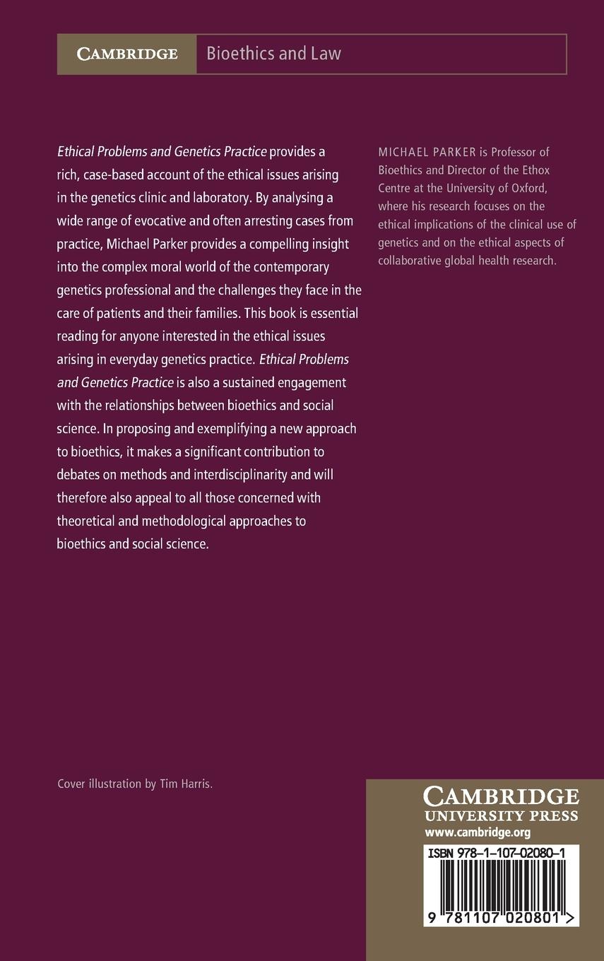 Rückseitencover Ethical Problems and Genetics Practice