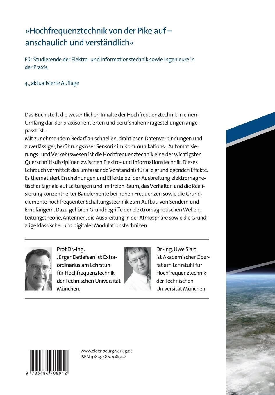Rückseitencover Grundlagen der Hochfrequenztechnik