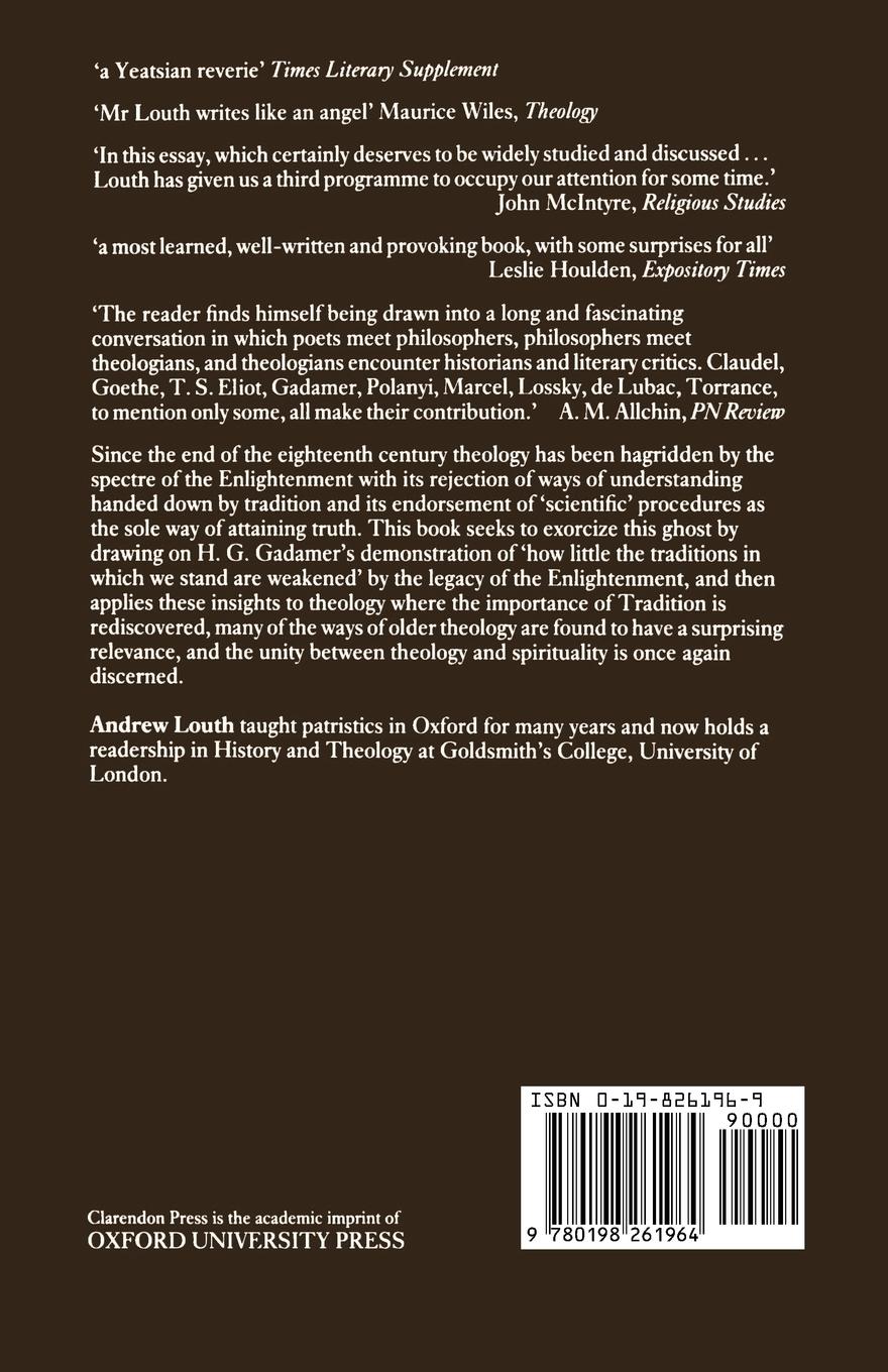 Rückseitencover Discerning the Mystery